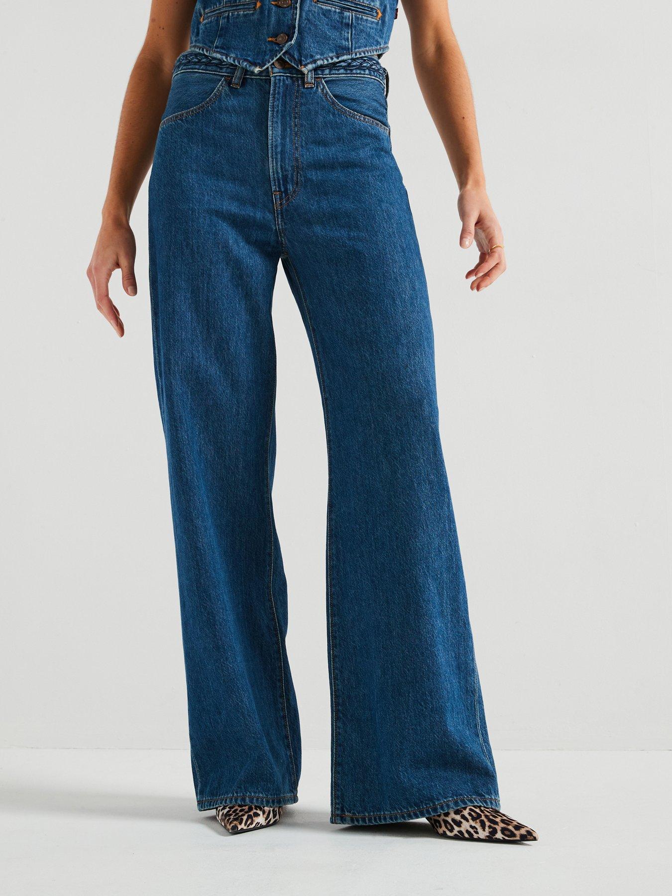 Levi's Ribcage Wide-leg Braided Jeans - Big Yikes - Blue