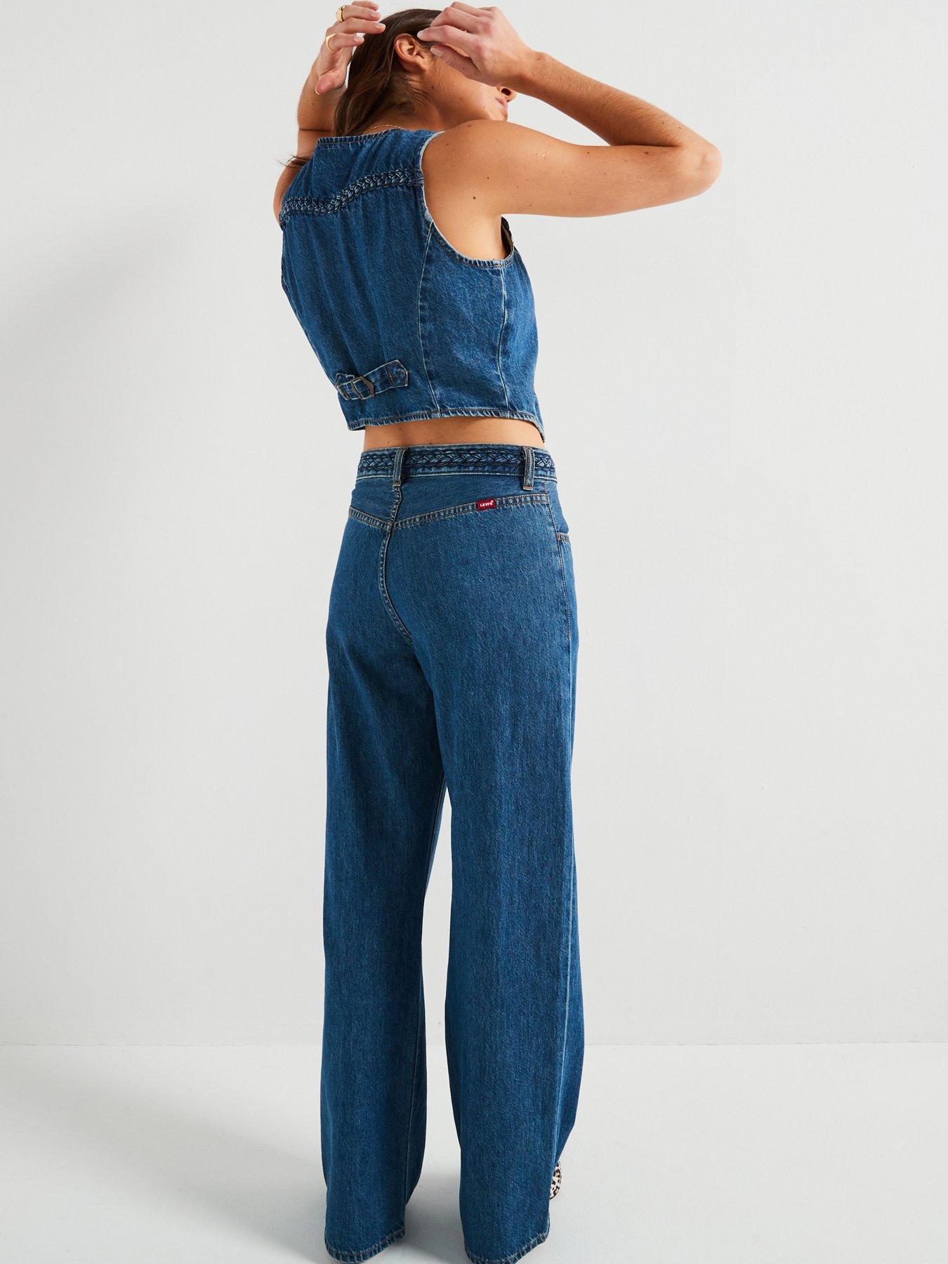 Image 5 of 6 of Levi's Ribcage Wide-leg Braided Jeans - Big Yikes&nbsp;- Blue