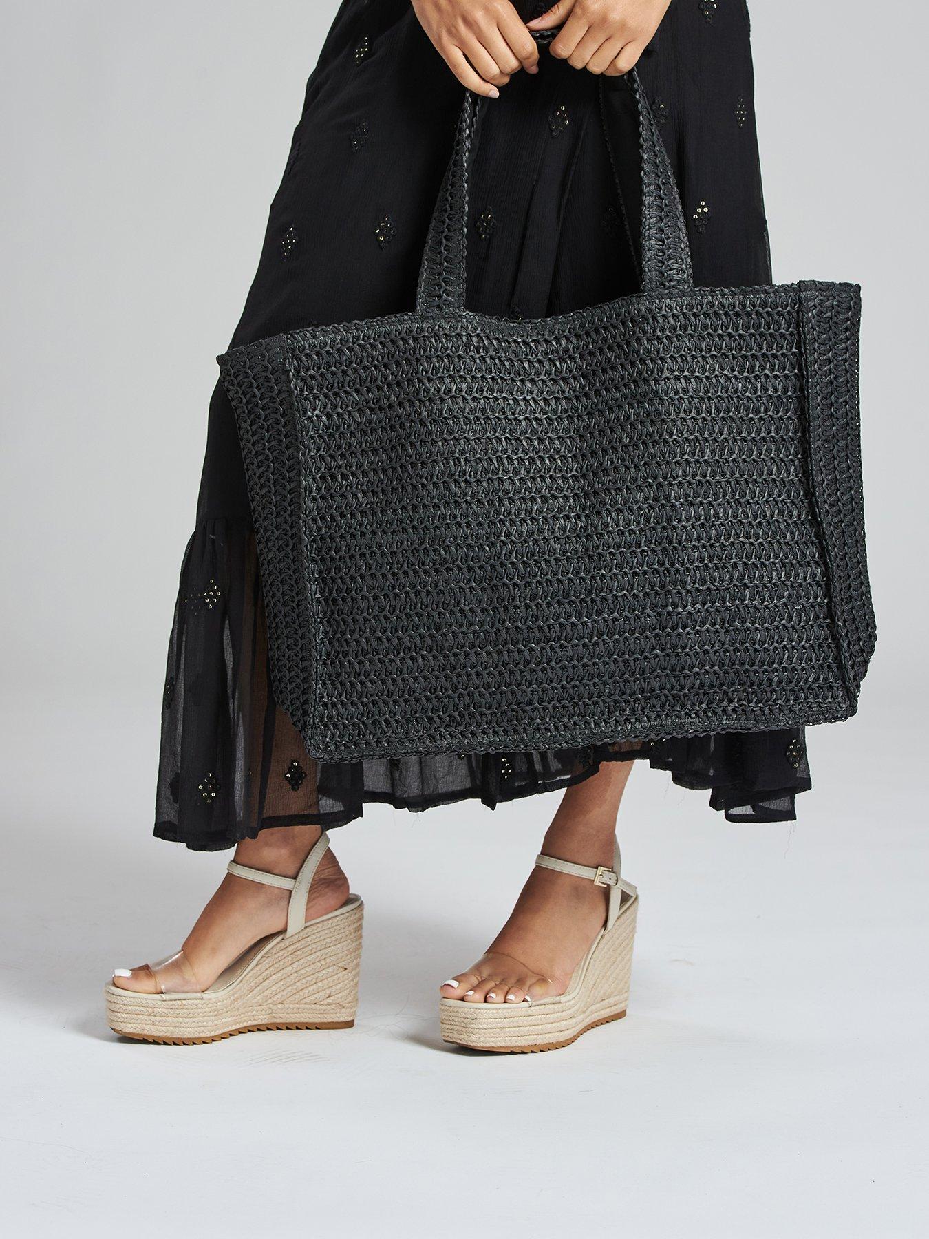 south-beach-straw-woven-shoulder-tote-bag-in-black