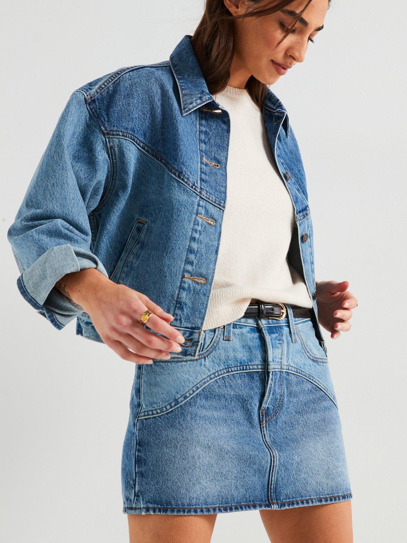  image of levis-western-icon-skirt-ironic-iconic-skirt