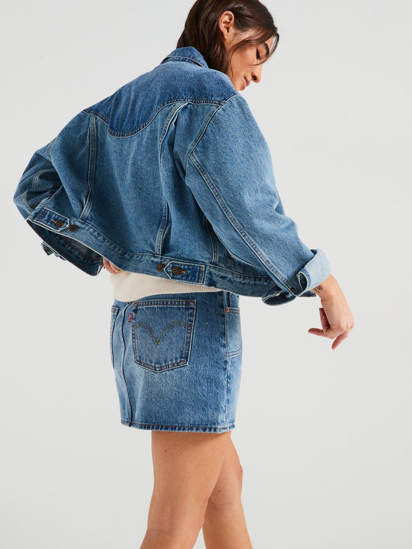  image of levis-western-icon-skirt-ironic-iconic-skirt