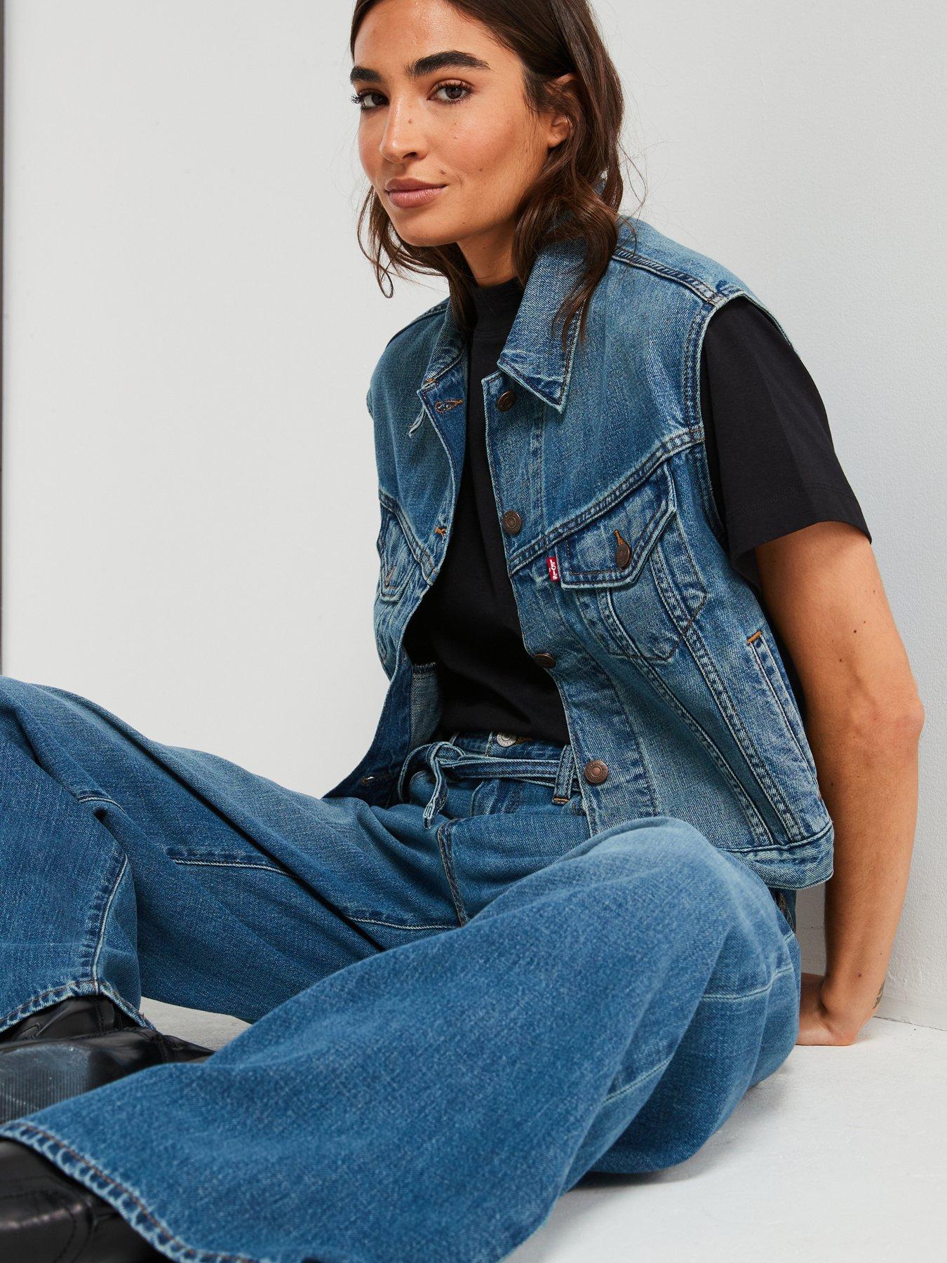 Image 4 of 6 of Levi's Xl Straight Jeans - Stop Flaxing&nbsp;- Blue