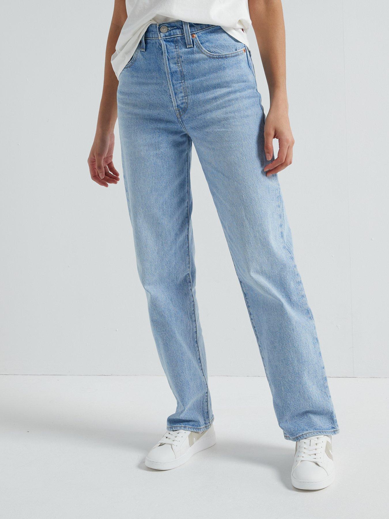 Levi's Ribcage Full-length Jeans Samba Tango Light Blue