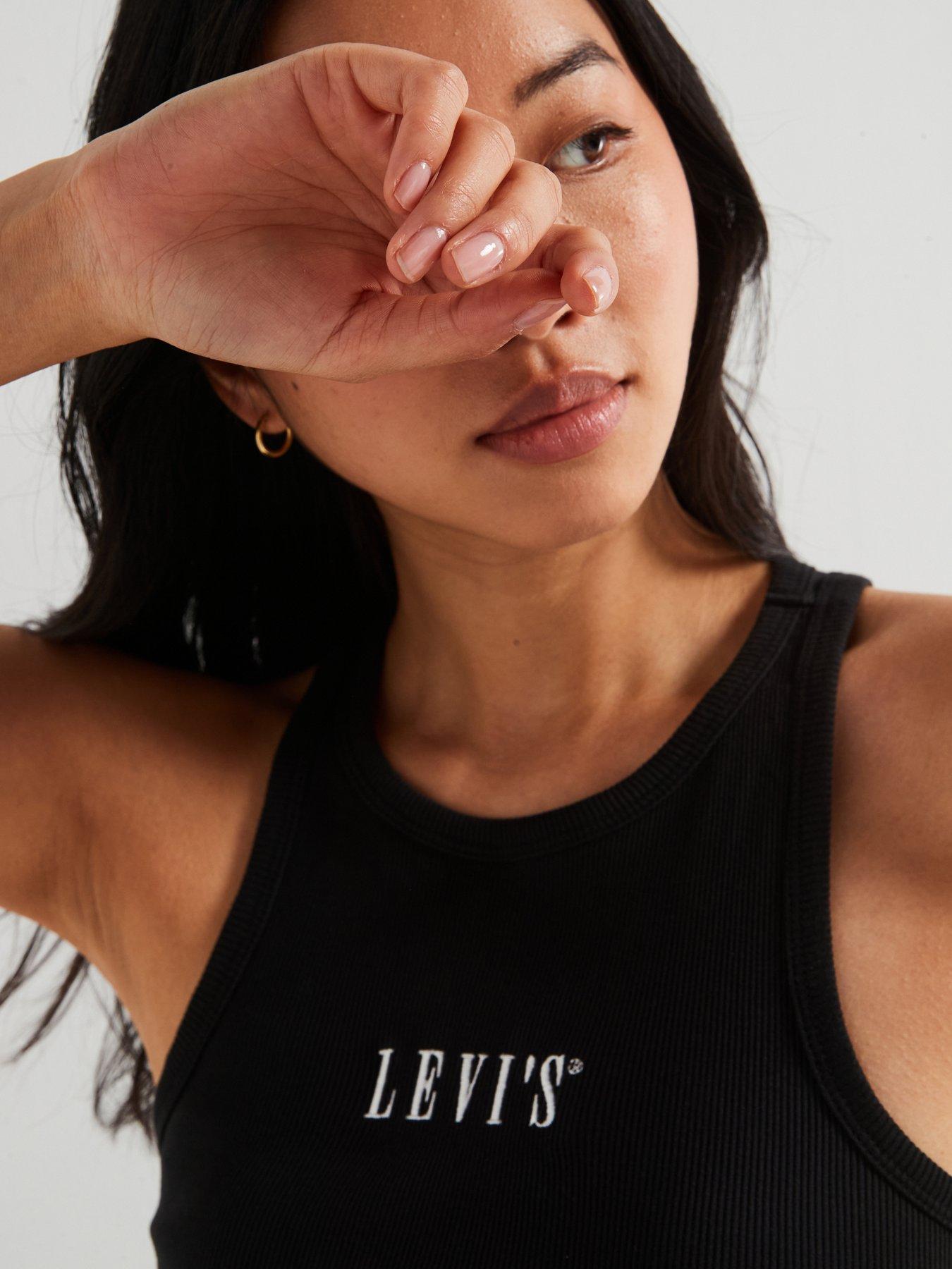 Image 6 of 6 of Levi's Graphic Gemini Tank - Tank Serif 1873 Caviar&nbsp;- Black