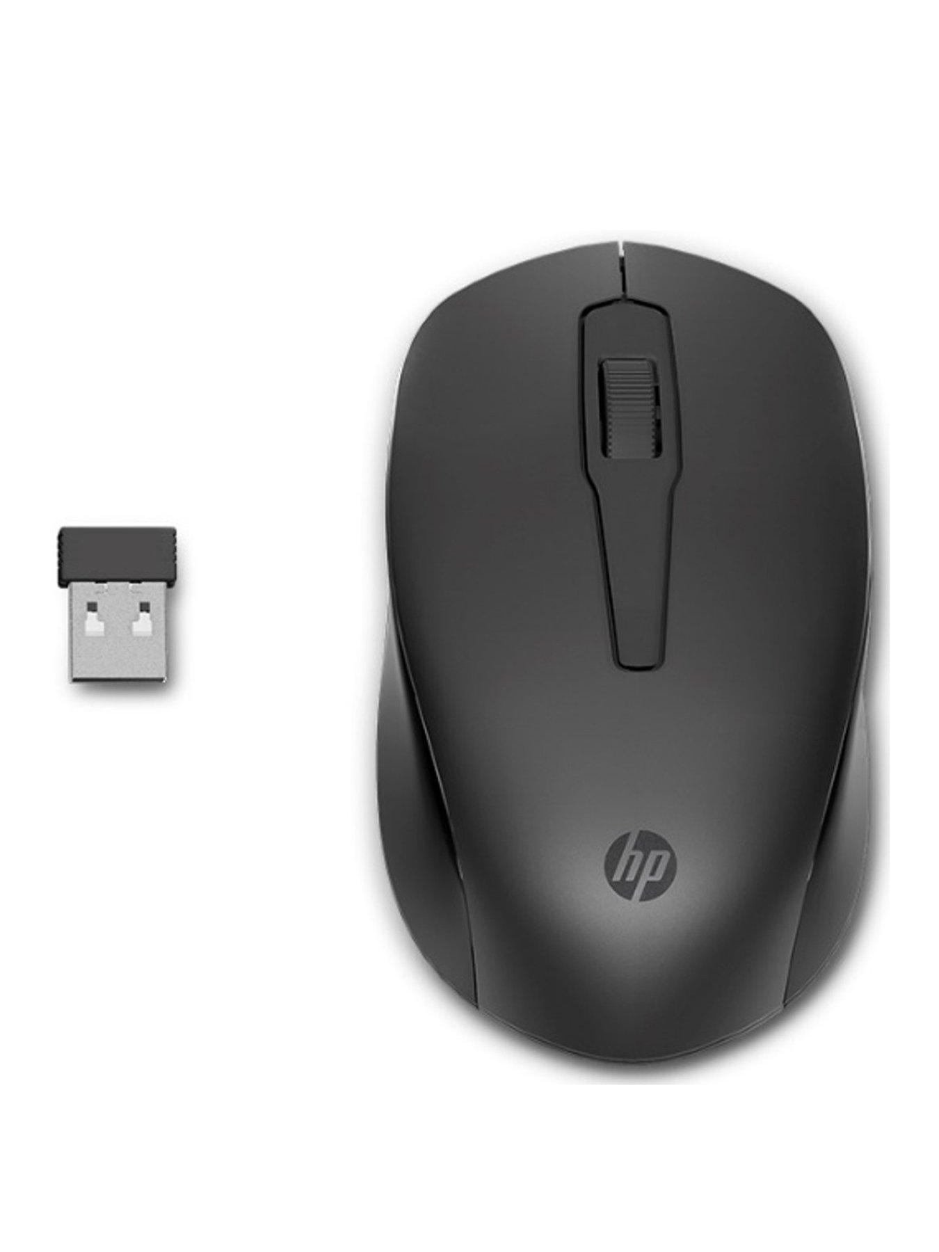 HP 150 Wireless Mouse - Ambidextrous Design - 3 Buttons, Scroll Wheel - Up to 10 Month Battery - Black