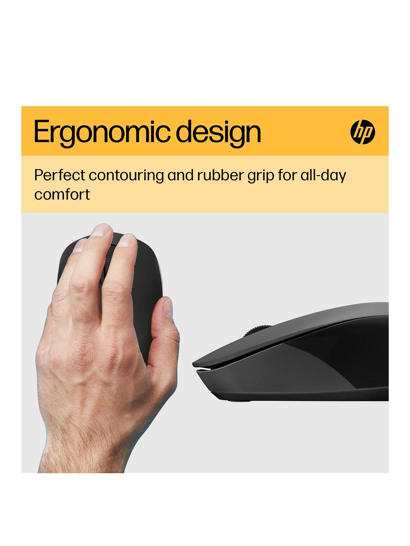  image of hp-150-wireless-mouse-ambidextrous-design-3-buttons-scroll-wheel-up-to-10-month-battery-black