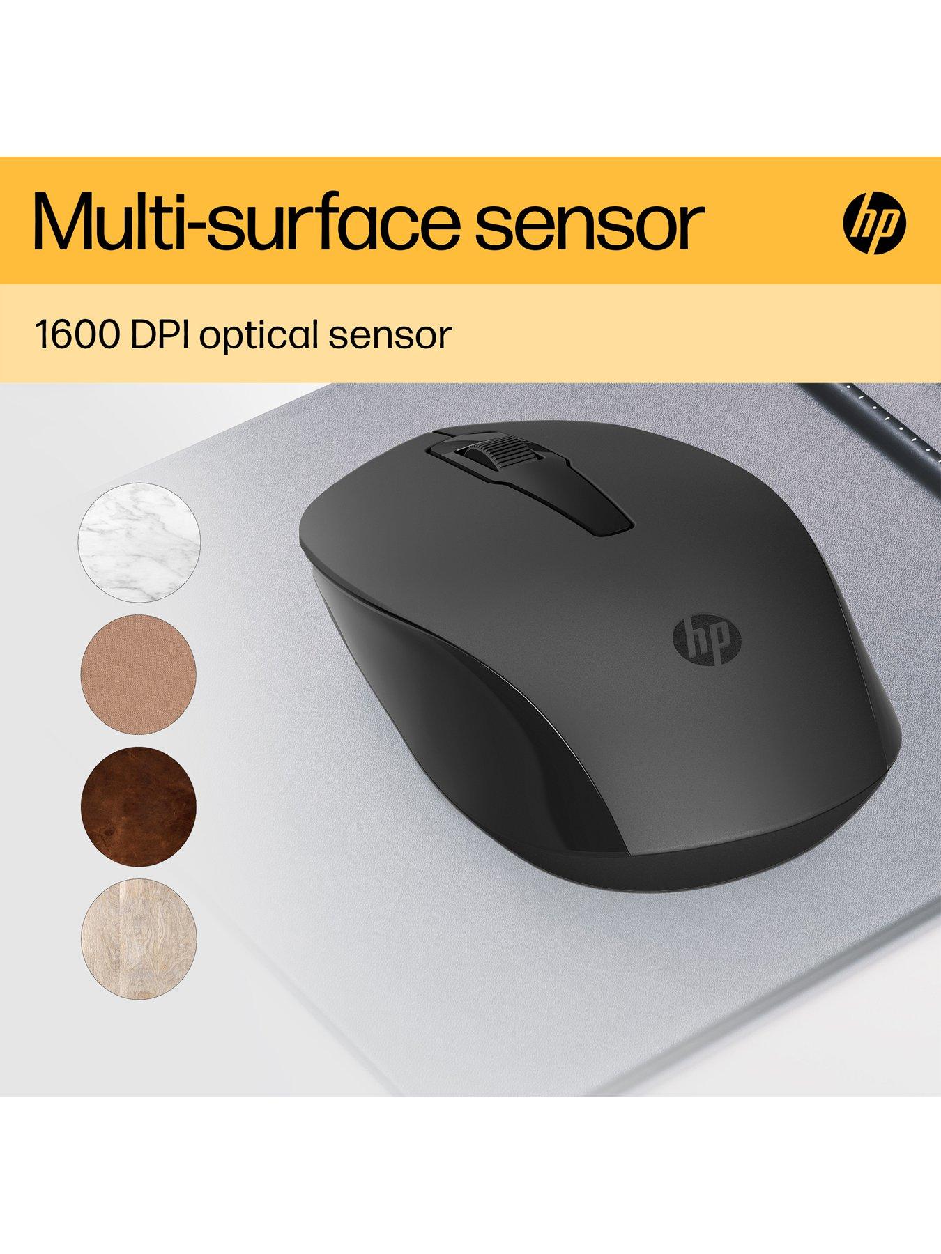  image of hp-150-wireless-mouse-ambidextrous-design-3-buttons-scroll-wheel-up-to-10-month-battery-black