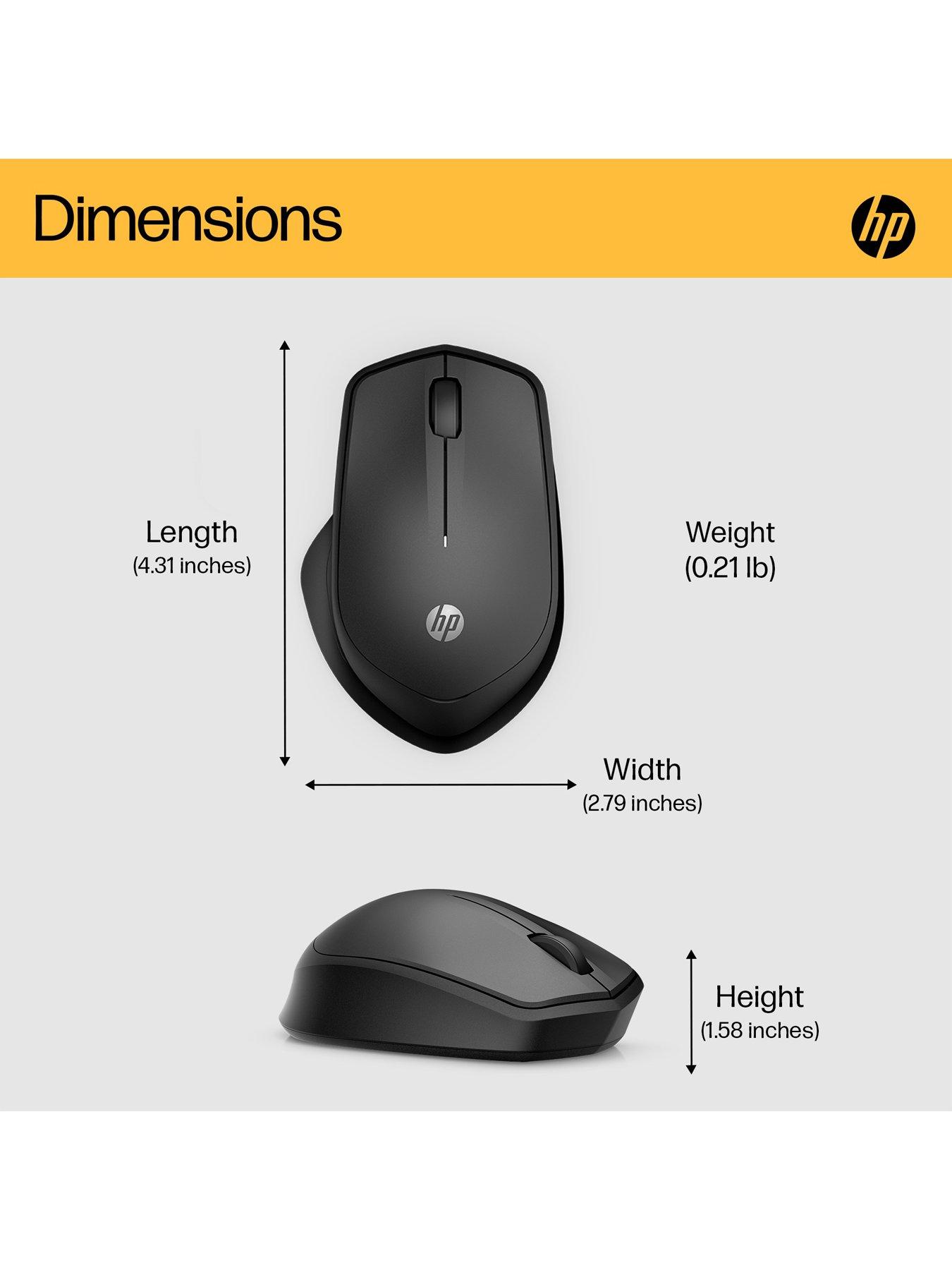  image of hp-280-silent-pc-wireless-mouse-comfortable-amp-ergonomic-design-90-noise-reduction-up-to-18-months-battery-nbsp--nbspblack
