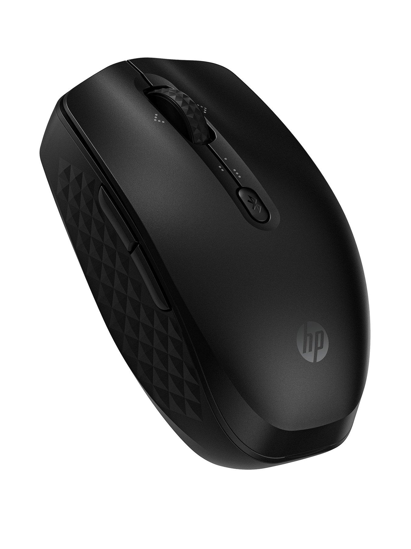  image of hp-420-programmable-wireless-mouse-6-programmable-buttons-multi-surface-sensor-nbspchrome-pc-mac-up-to-24-months-battery-nbspblack