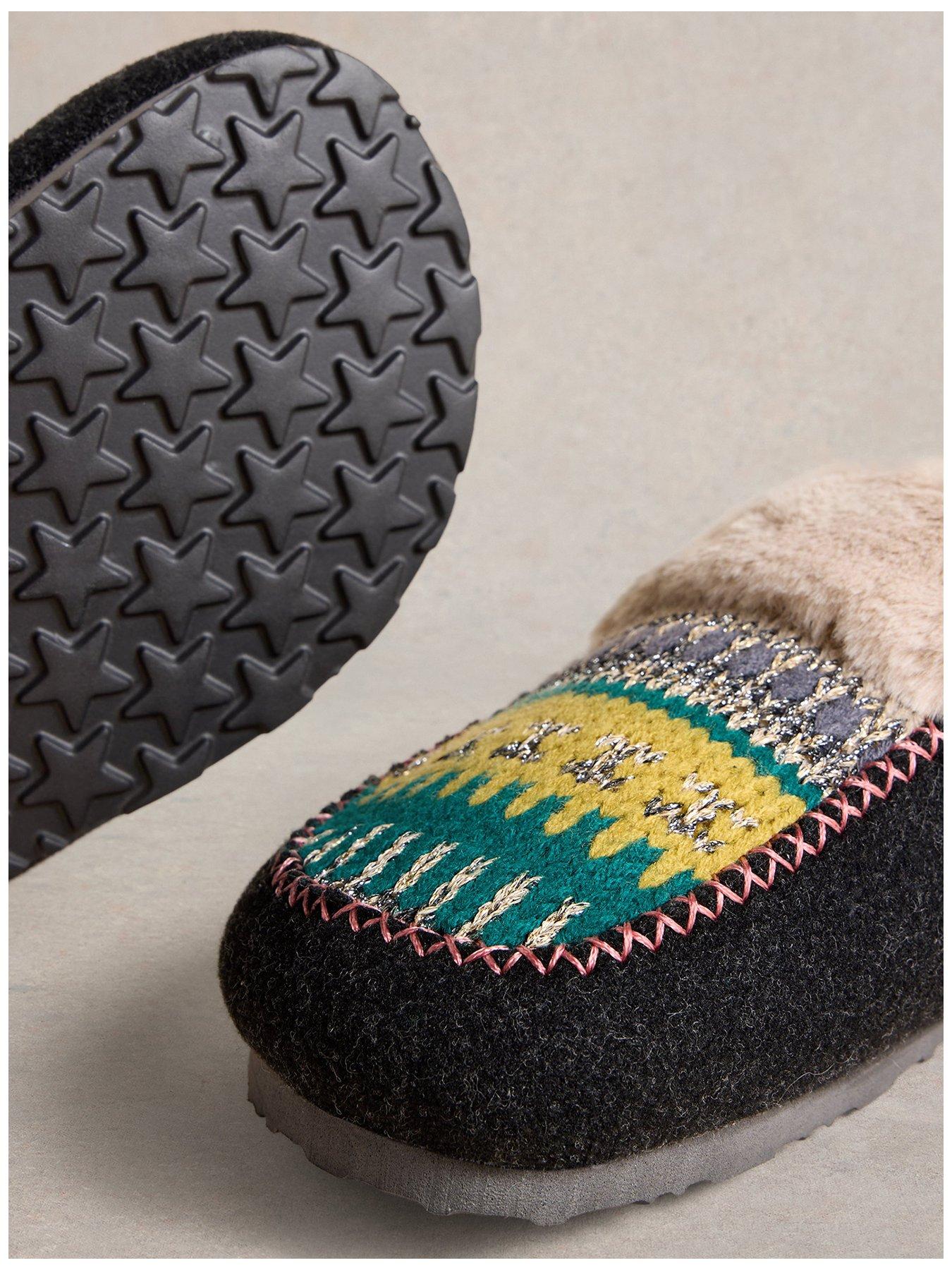  image of white-stuff-myrtle-mule-slipper-grey