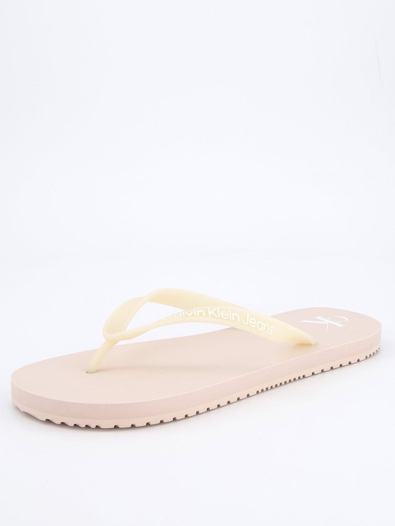 undefined Monogram Logo Flip Flops - Pink