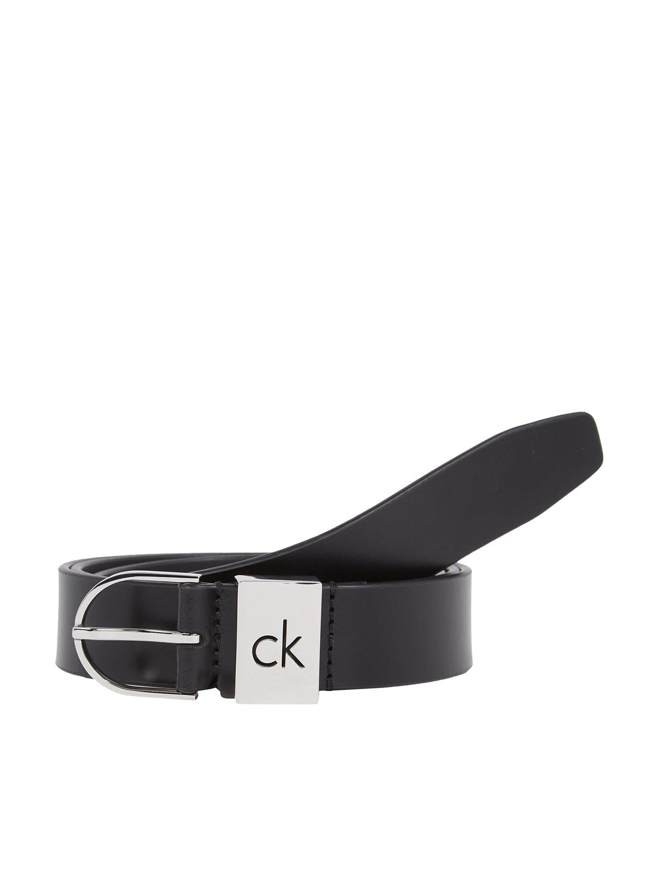 undefined Round Buckle Belt - Black