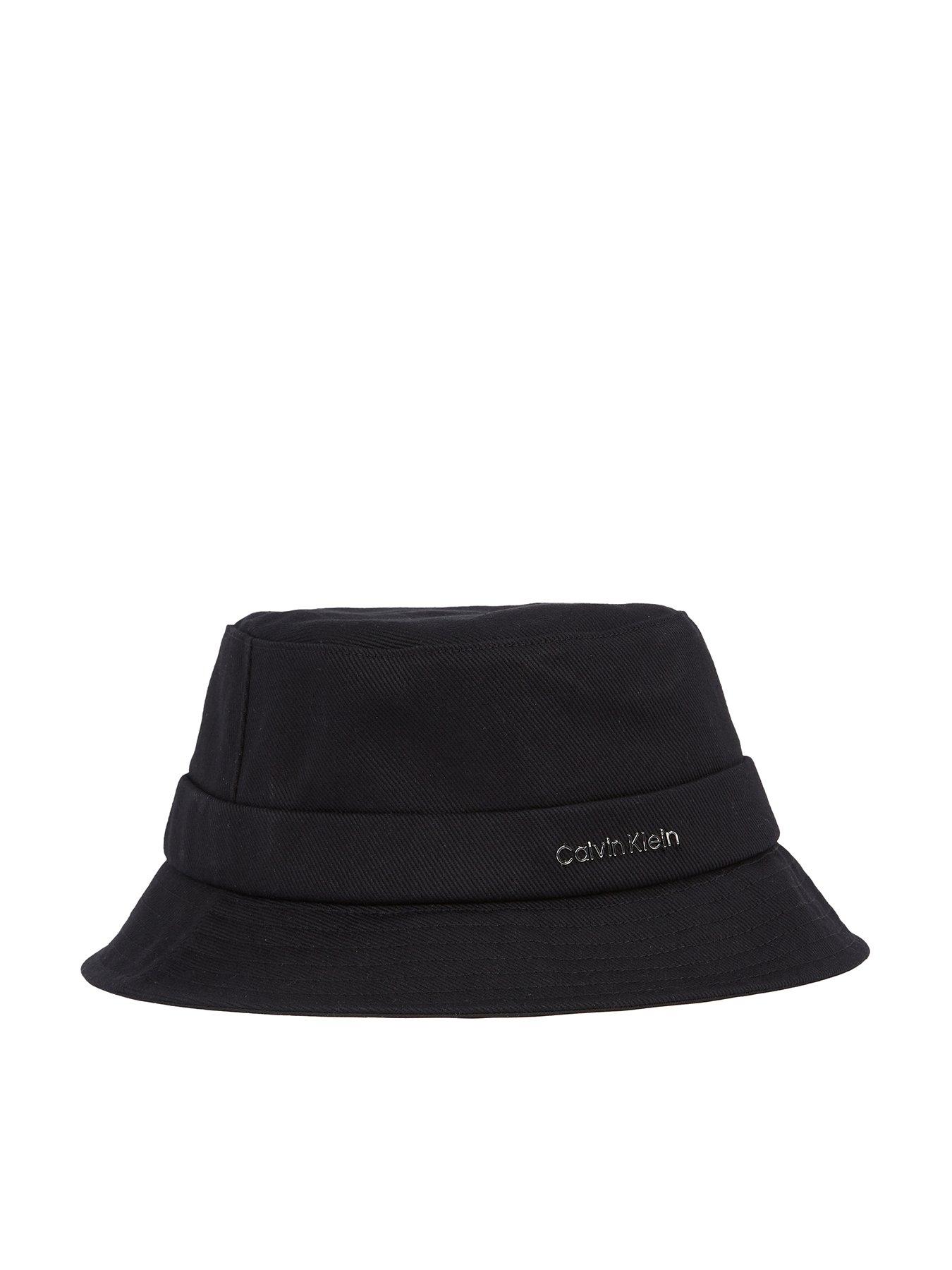 undefined Back Tie Cotton Twill Bucket Hat - Black