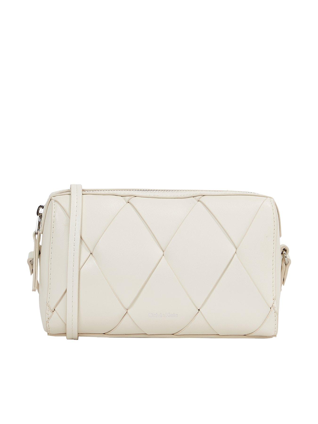 undefined Woven Camera Bag - White