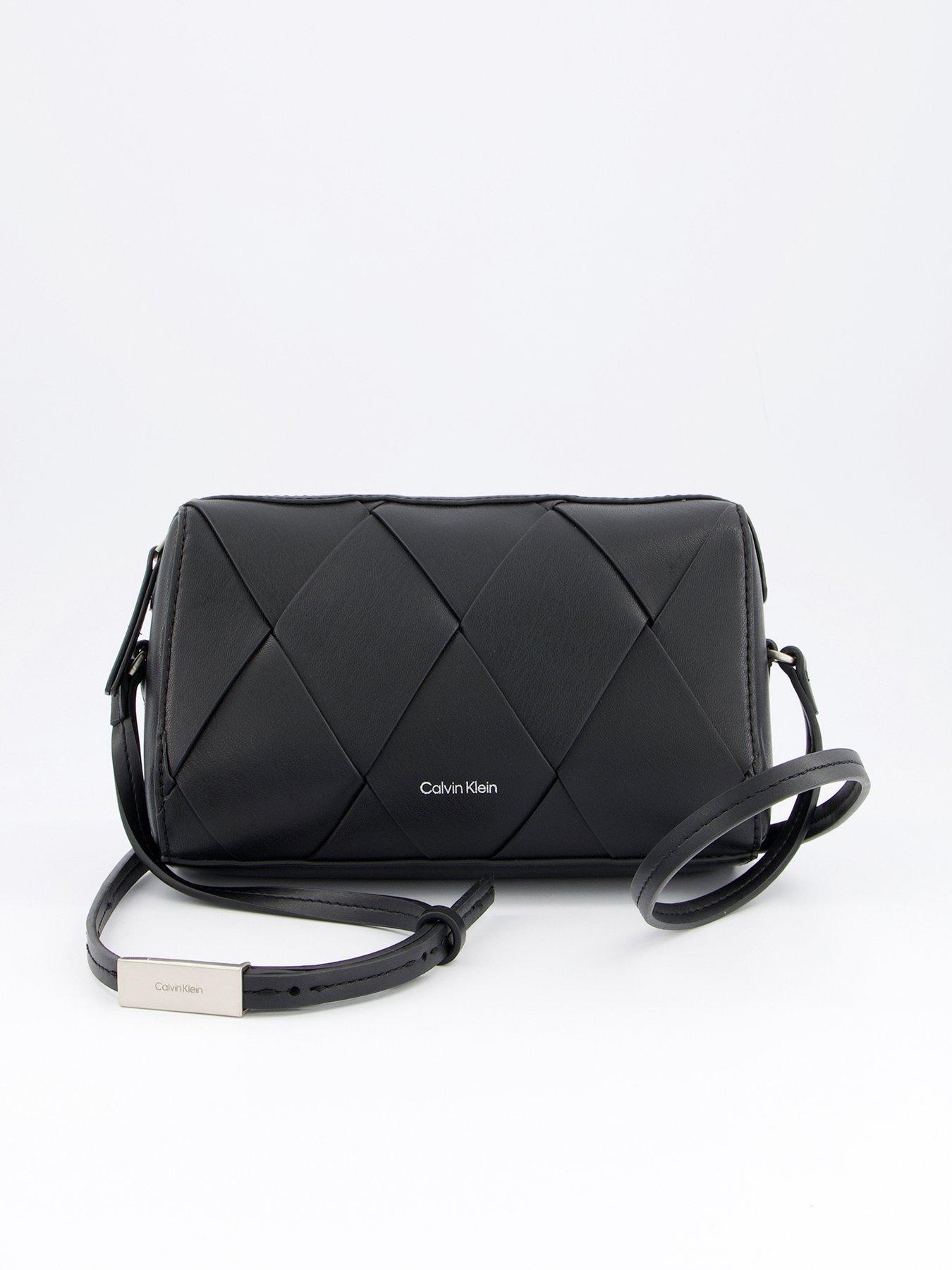  image of calvin-klein-woven-camera-bag-black