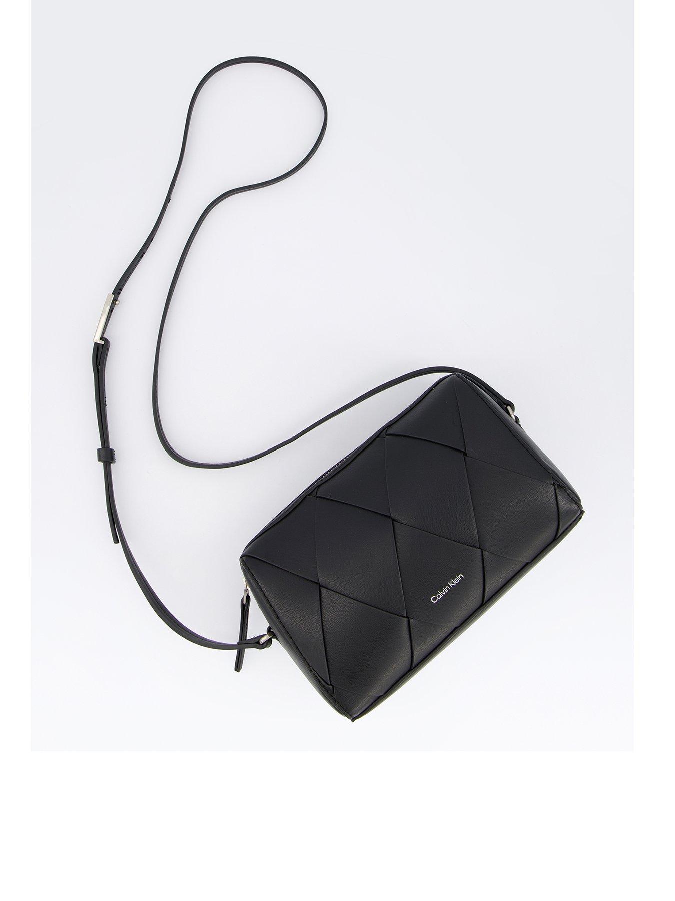  image of calvin-klein-woven-camera-bag-black