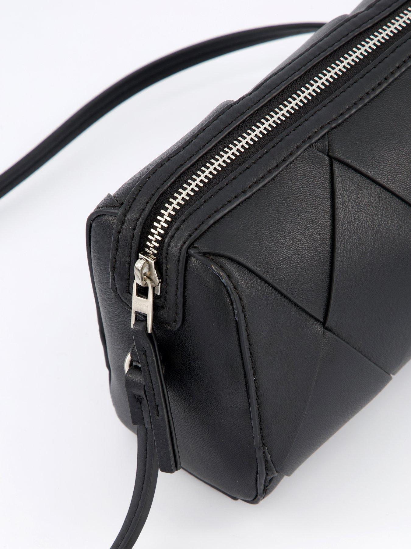 image of calvin-klein-woven-camera-bag-black