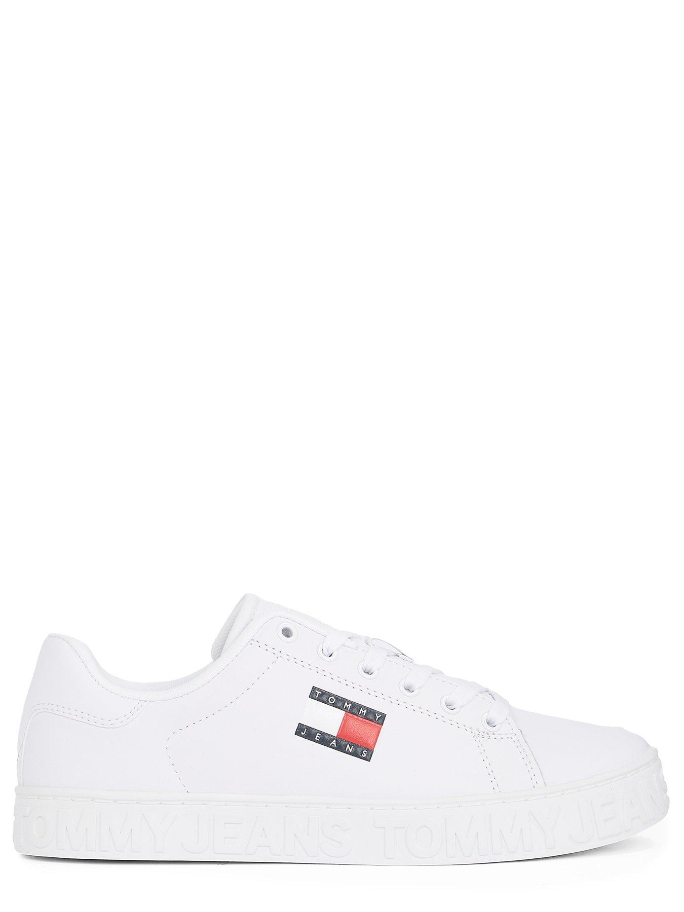  image of tommy-jeans-outsole-logo-trainer-whitepink