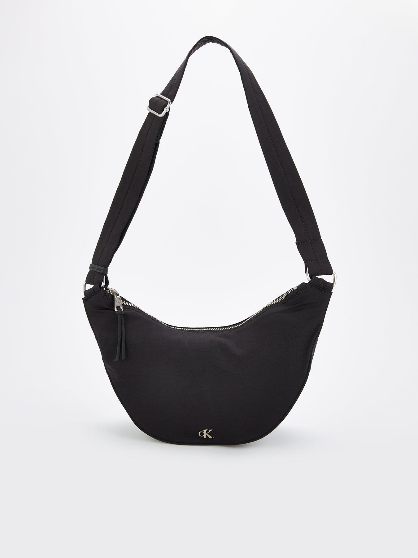 Image 1 of 4 of Calvin Klein Jeans Luna Nylon Sling Bag - Black