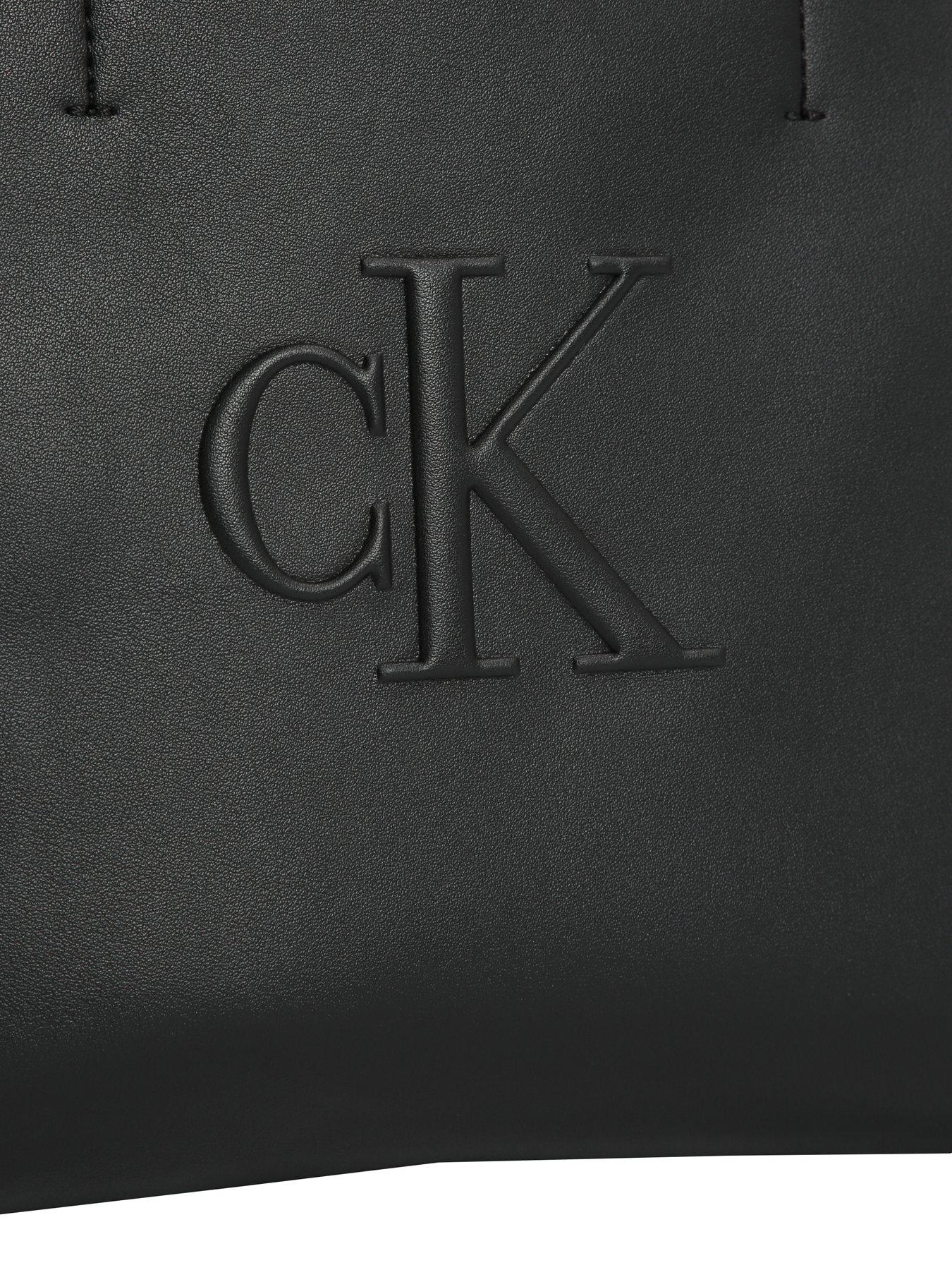  image of calvin-klein-jeans-sculpted-mini-tote-bag-black