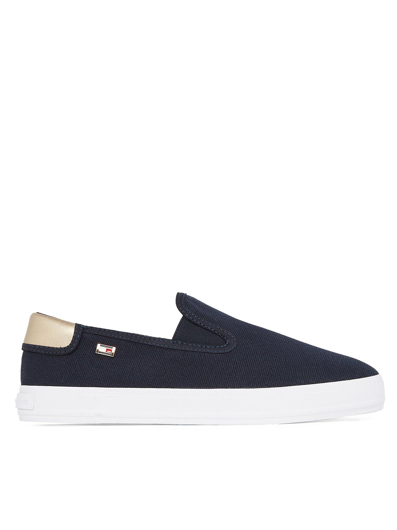 undefined Slip-On Canvas Shoes - Navy