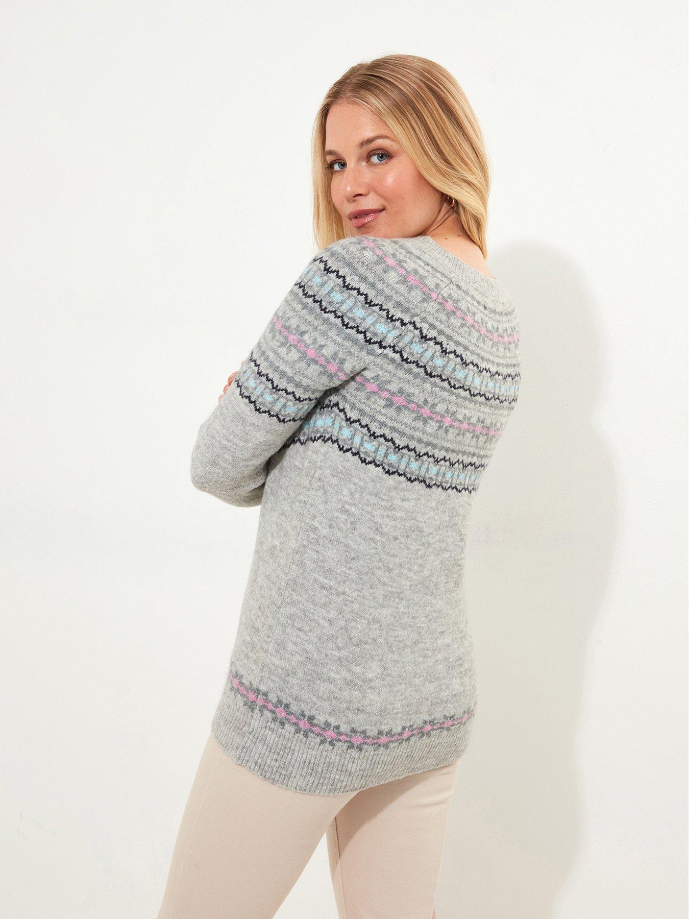  image of joe-browns-fairisle-jumper-grey