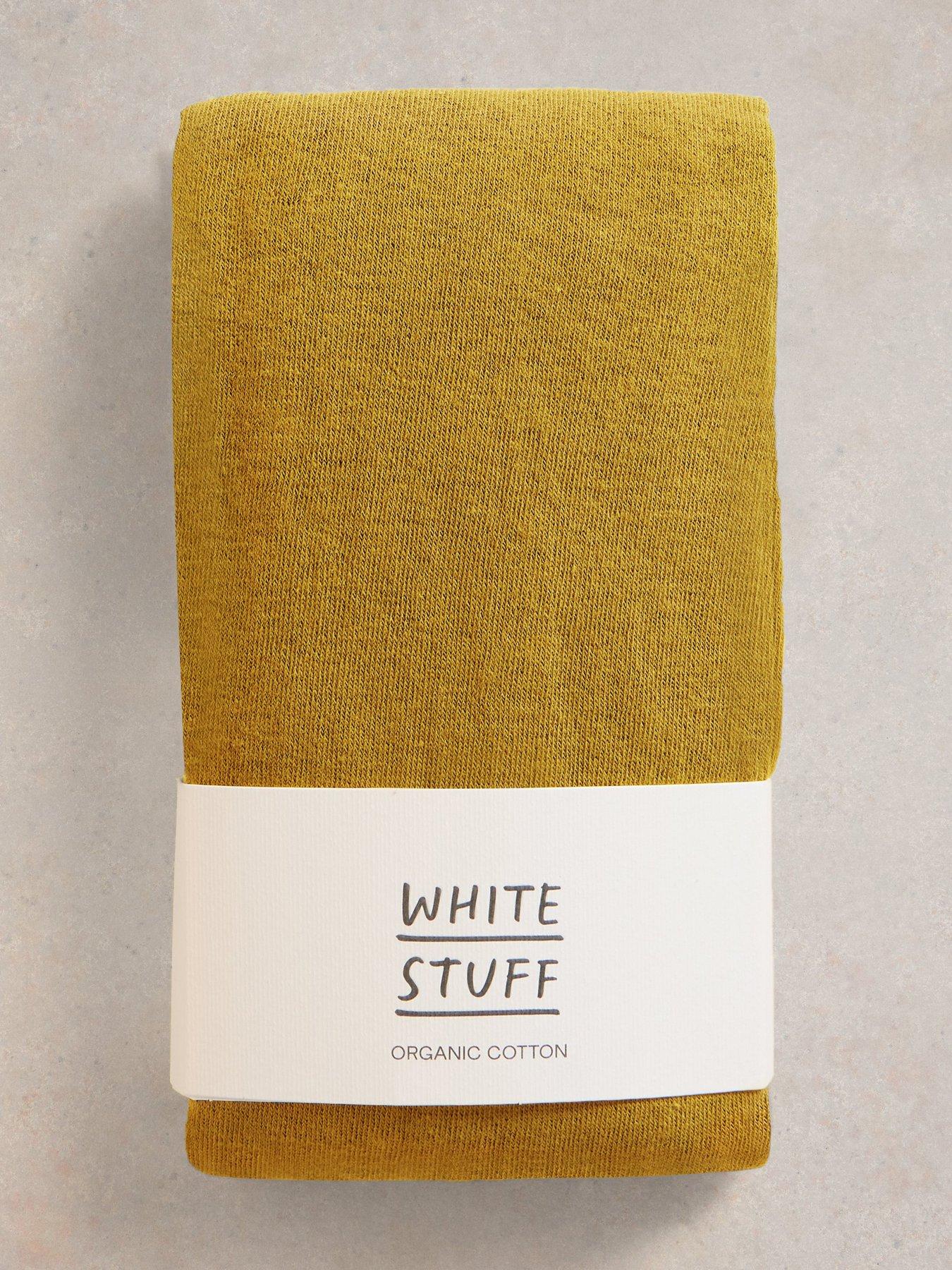 image of white-stuff-patty-plain-tights-yellow