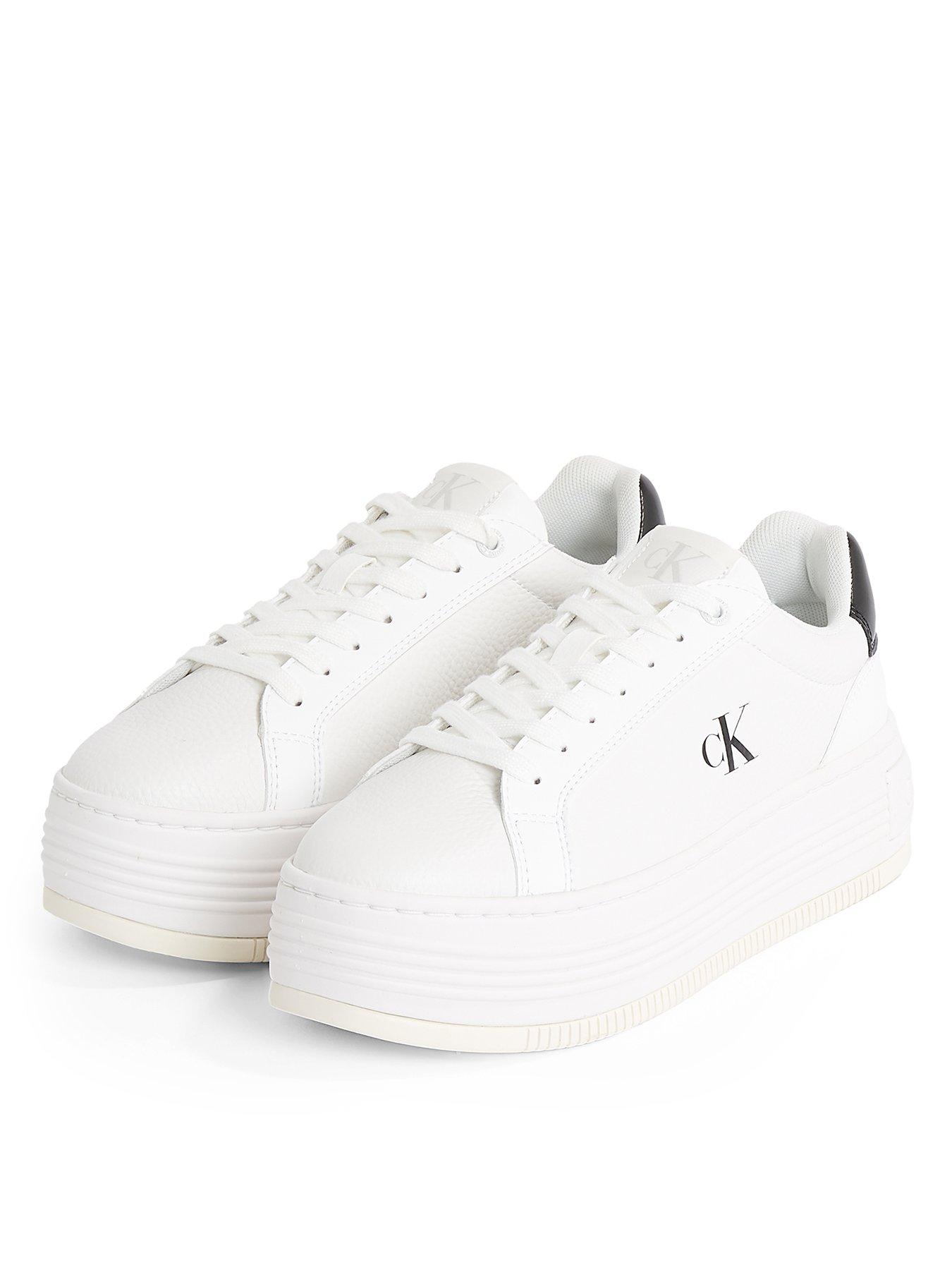  image of calvin-klein-jeans-bold-flatform-trainers-white