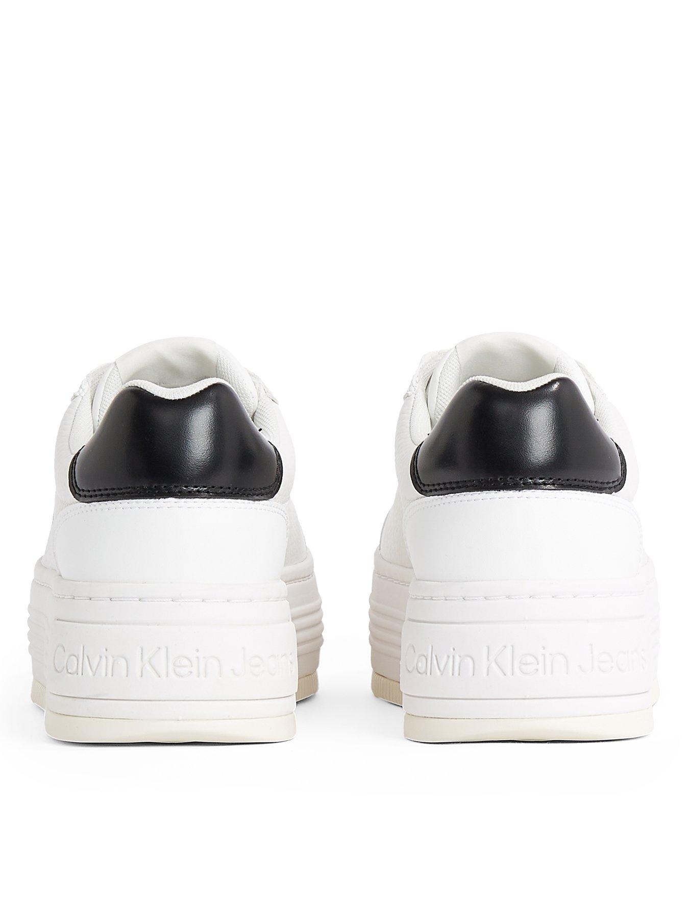  image of calvin-klein-jeans-bold-flatform-trainers-white