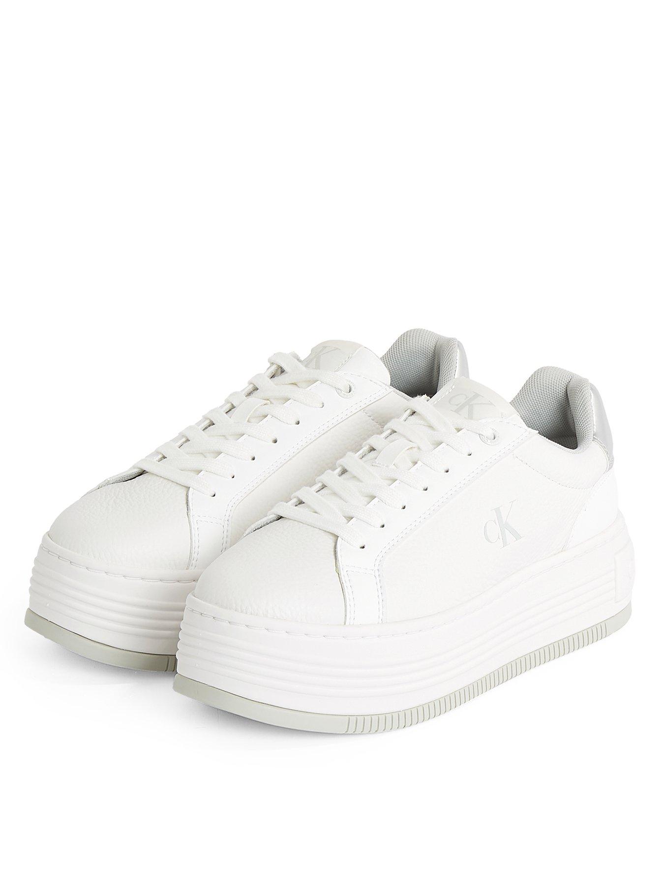  image of calvin-klein-jeans-bold-flatform-trainer-white
