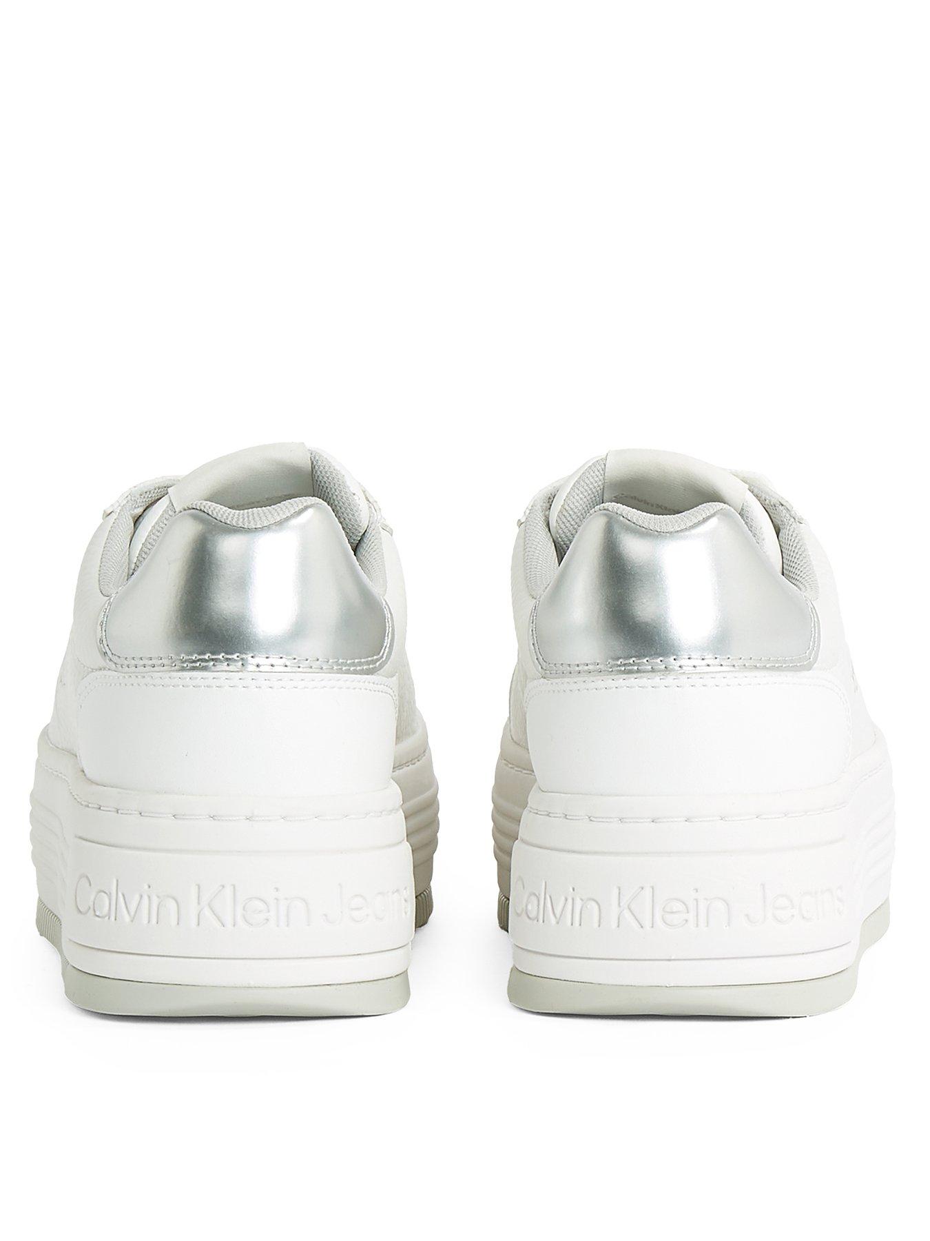  image of calvin-klein-jeans-bold-flatform-trainer-white