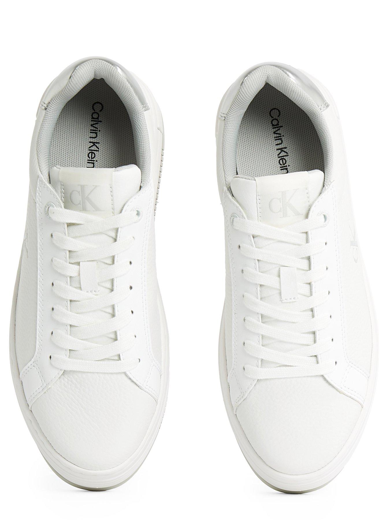  image of calvin-klein-jeans-bold-flatform-trainer-white