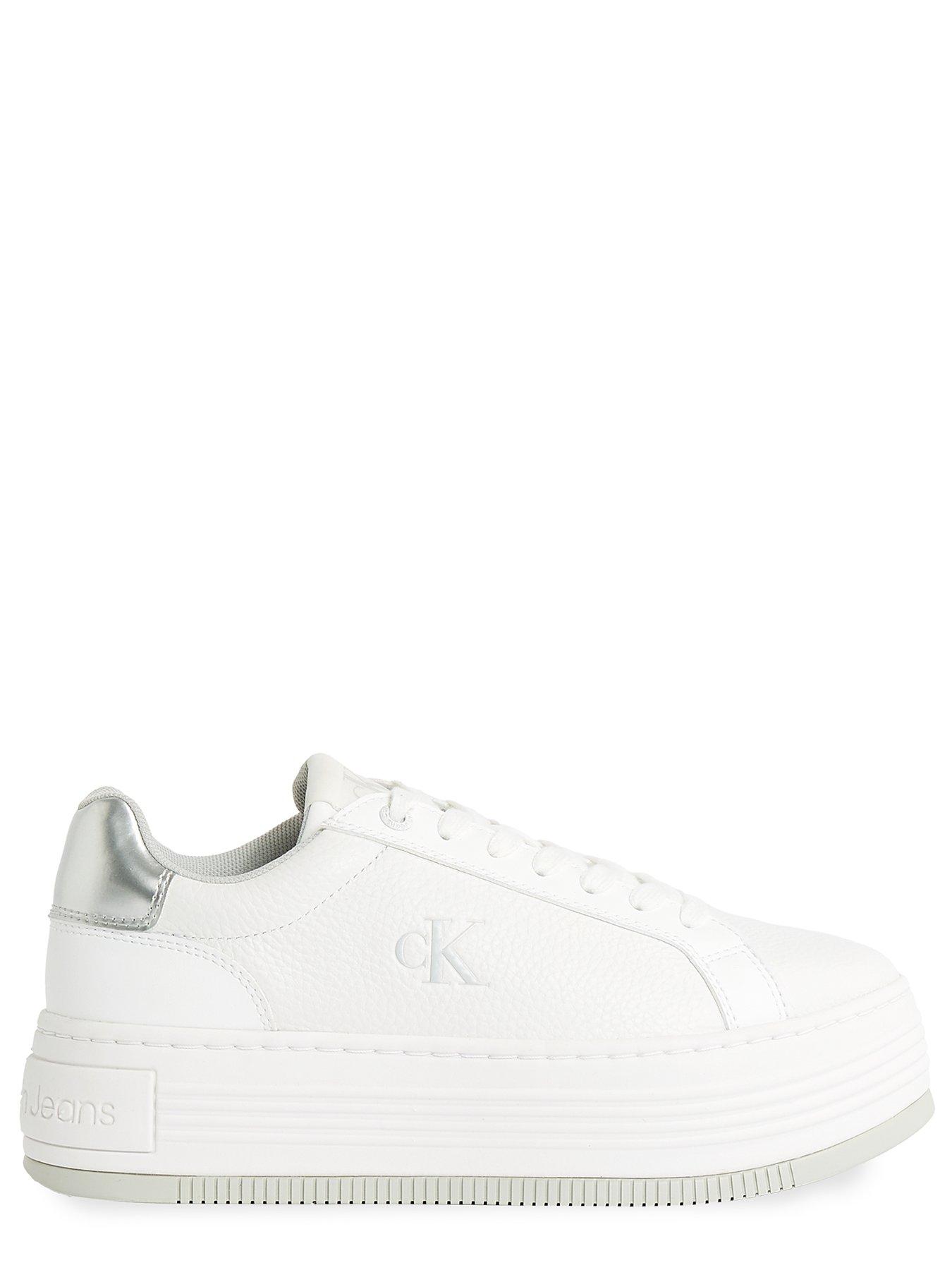  image of calvin-klein-jeans-bold-flatform-trainer-white