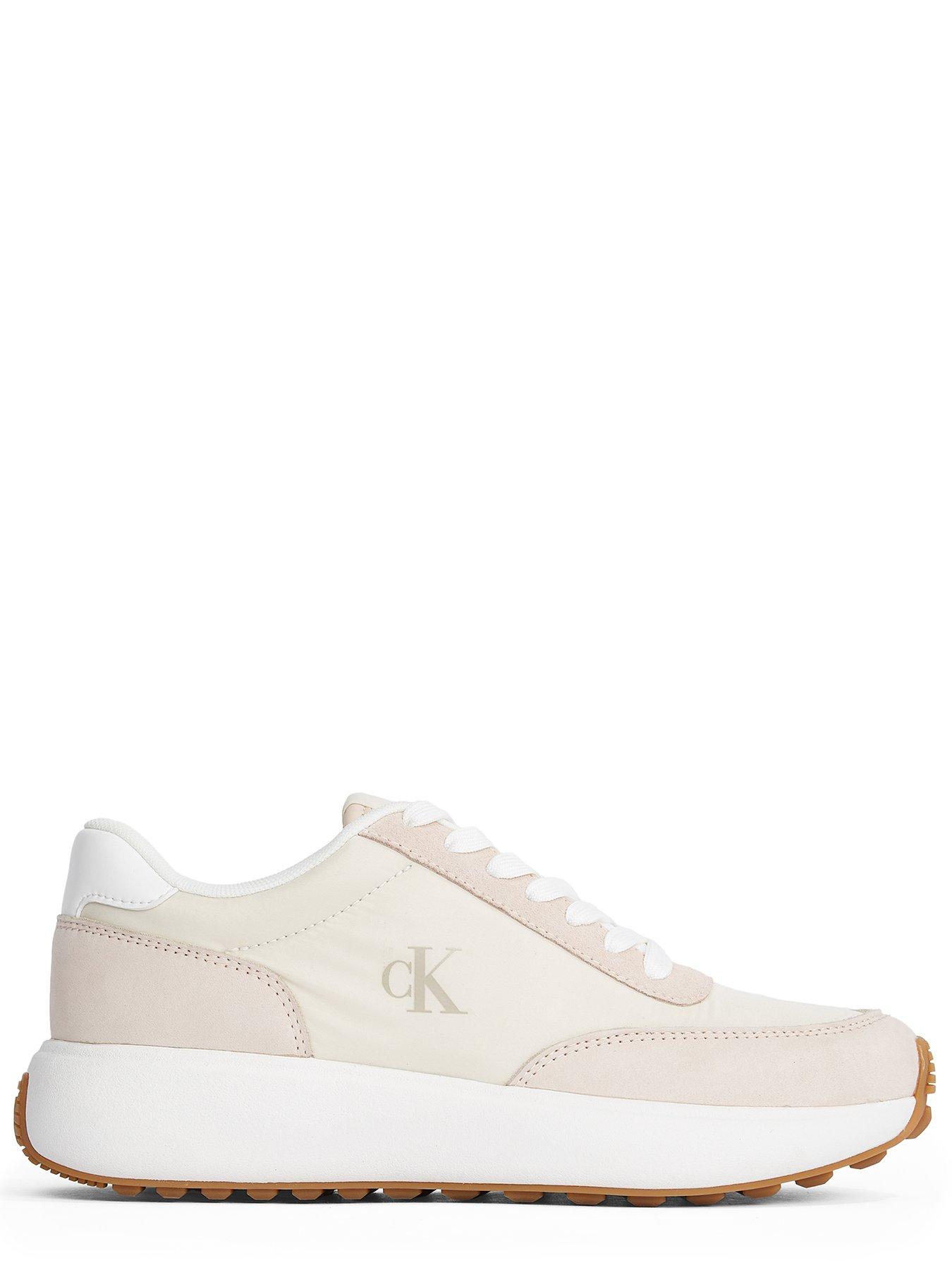  image of calvin-klein-jeans-runner-laceup-trainer-white