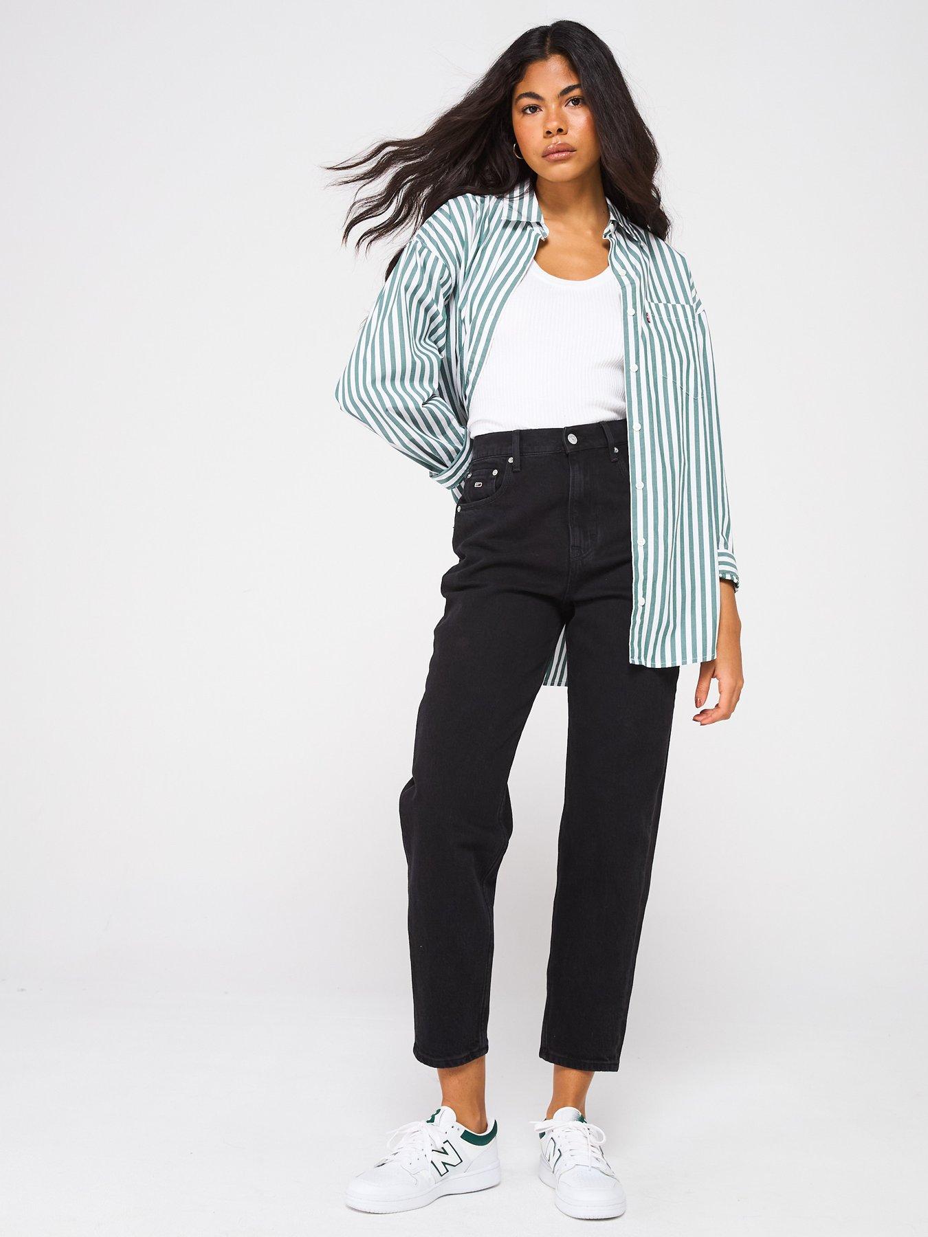  image of tommy-jeans-mom-jeans-black