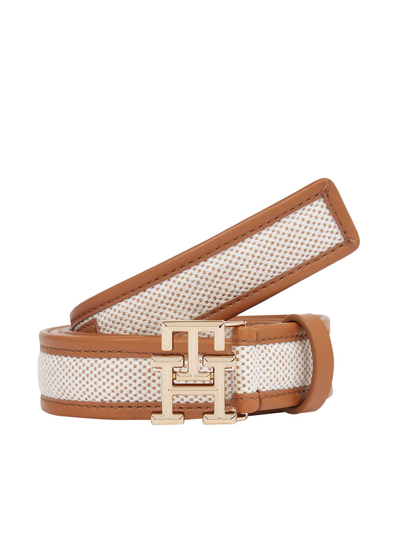 tommy-hilfiger-logo-buckle-canvas-belt-brown