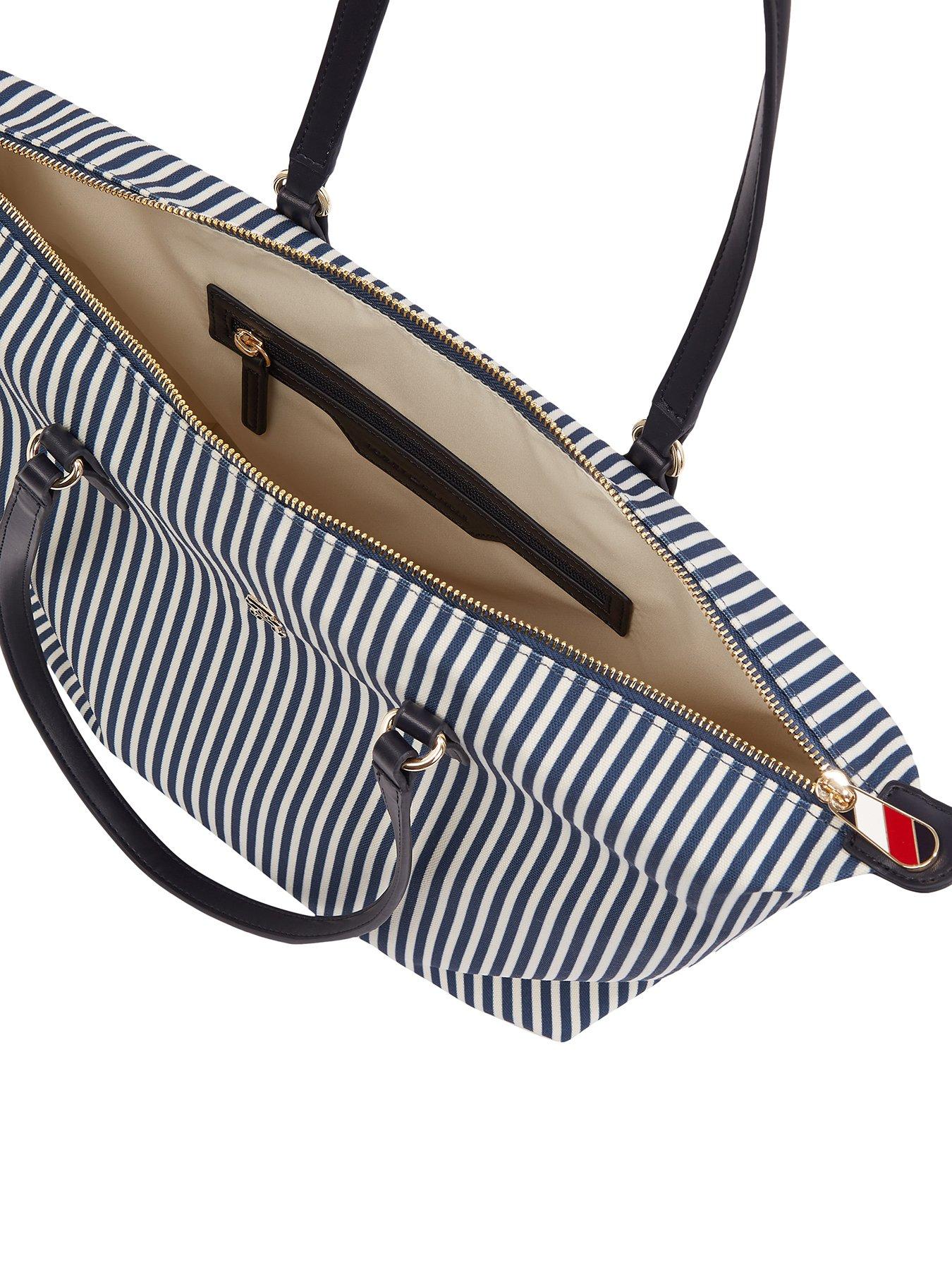  image of tommy-hilfiger-striped-summer-tote-bag-navy