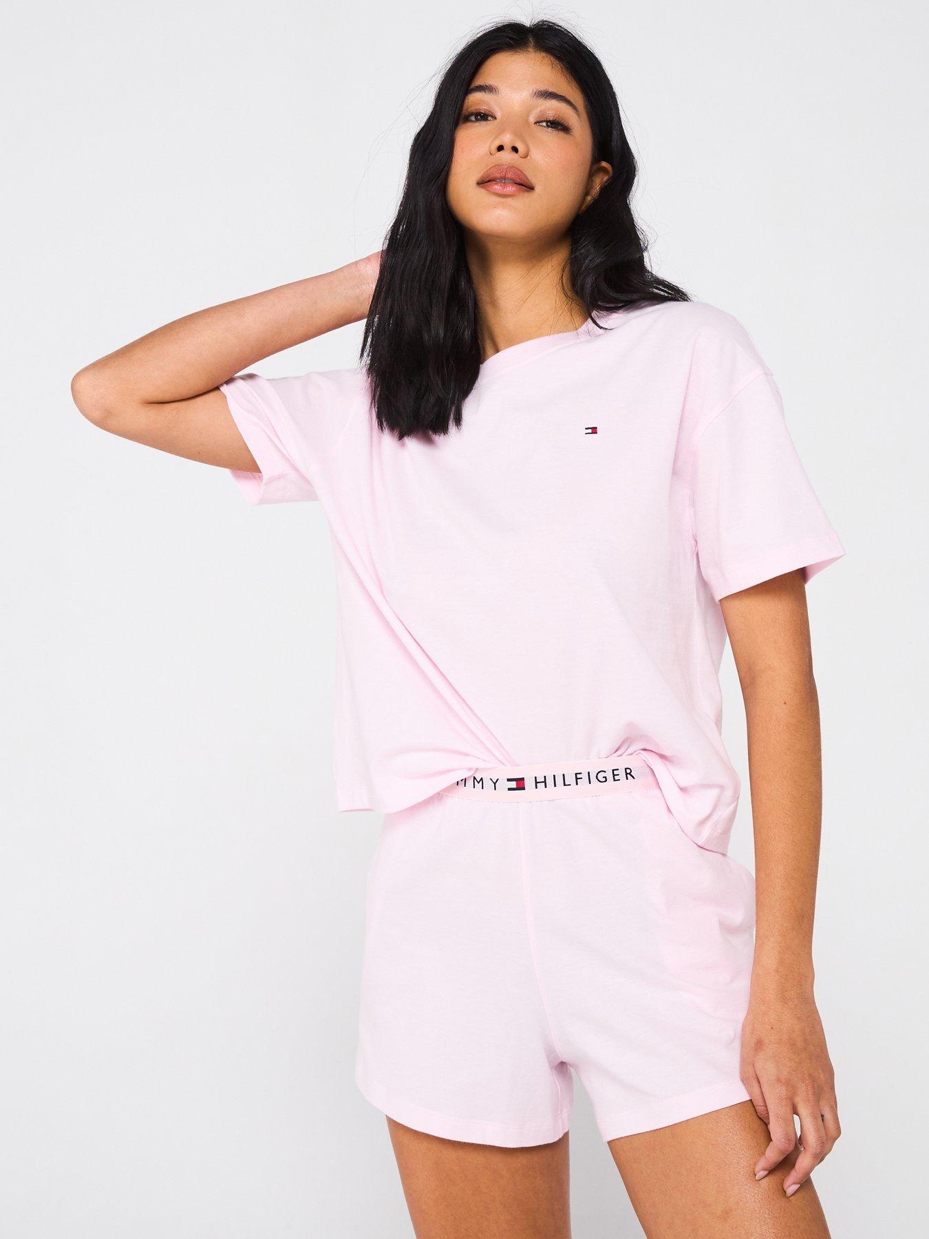 undefined Essential Short Sleeve Jersey Set - Pink
