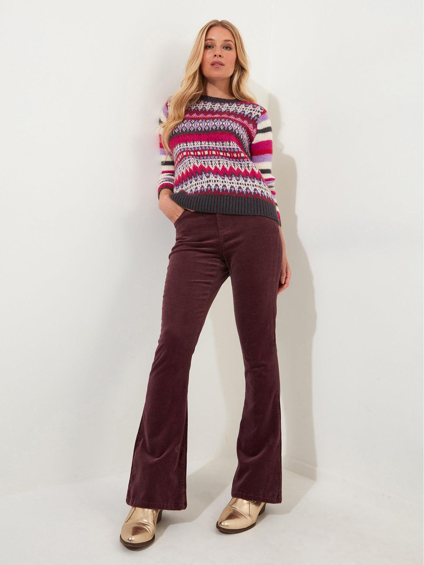 Image 2 of 5 of Joe Browns Cord Trousers - Purple