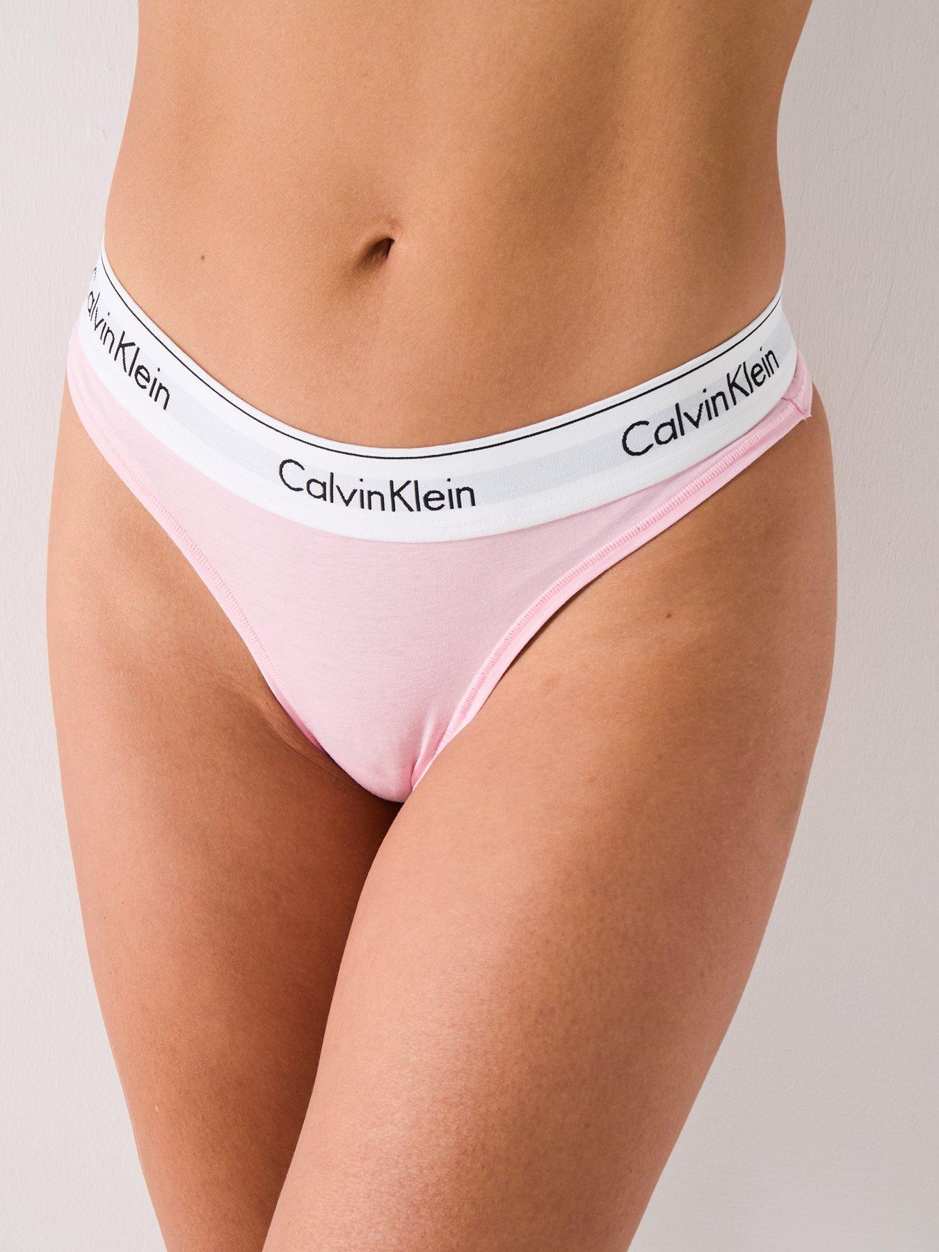 undefined Modern Cotton Thong - Pink