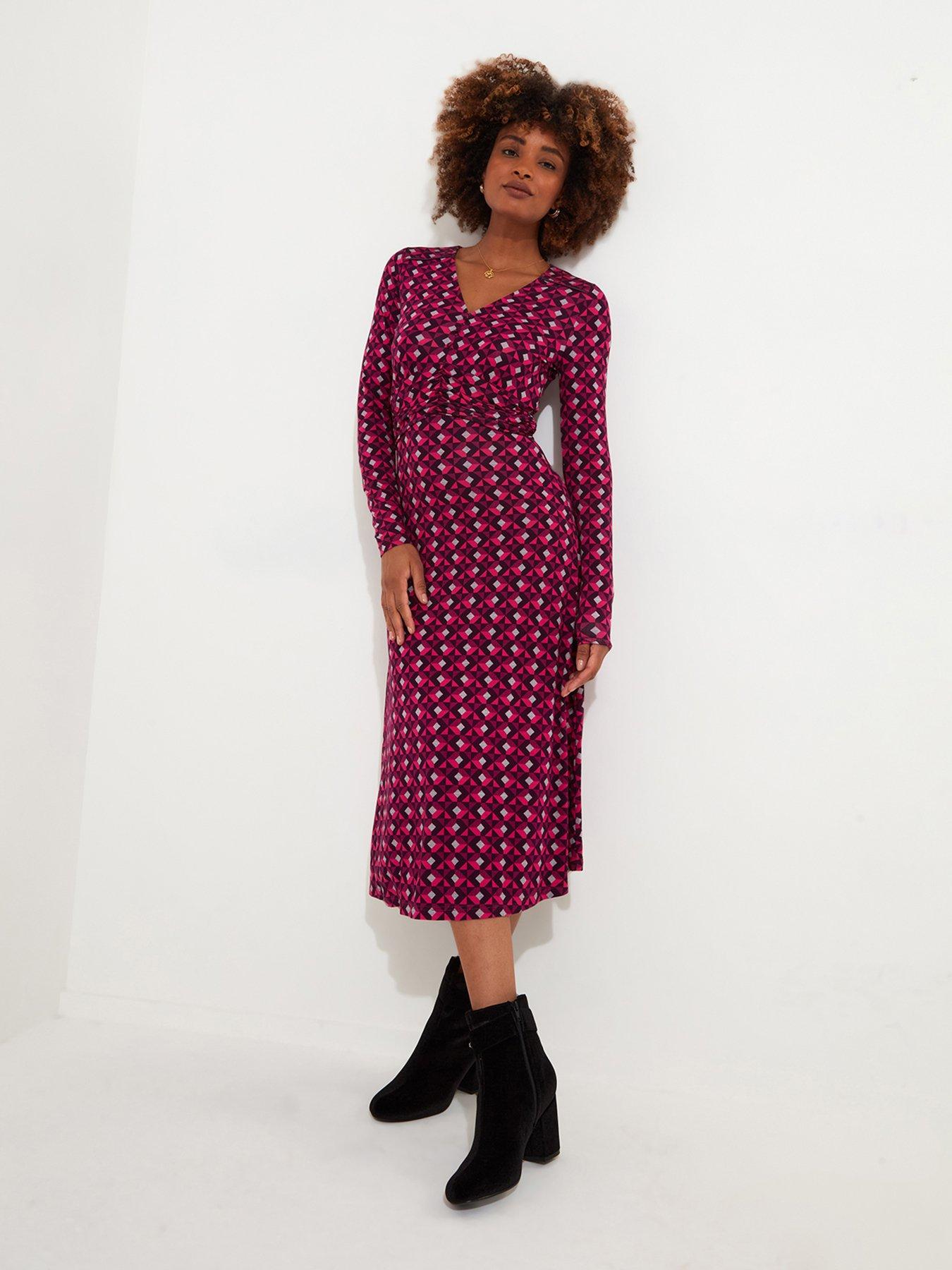 undefined Glorious Geo Jersey Dress  - Pink