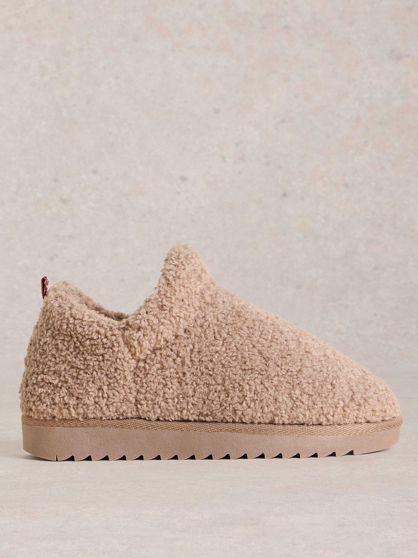 White Stuff Borg Slipper Bootie - Beige