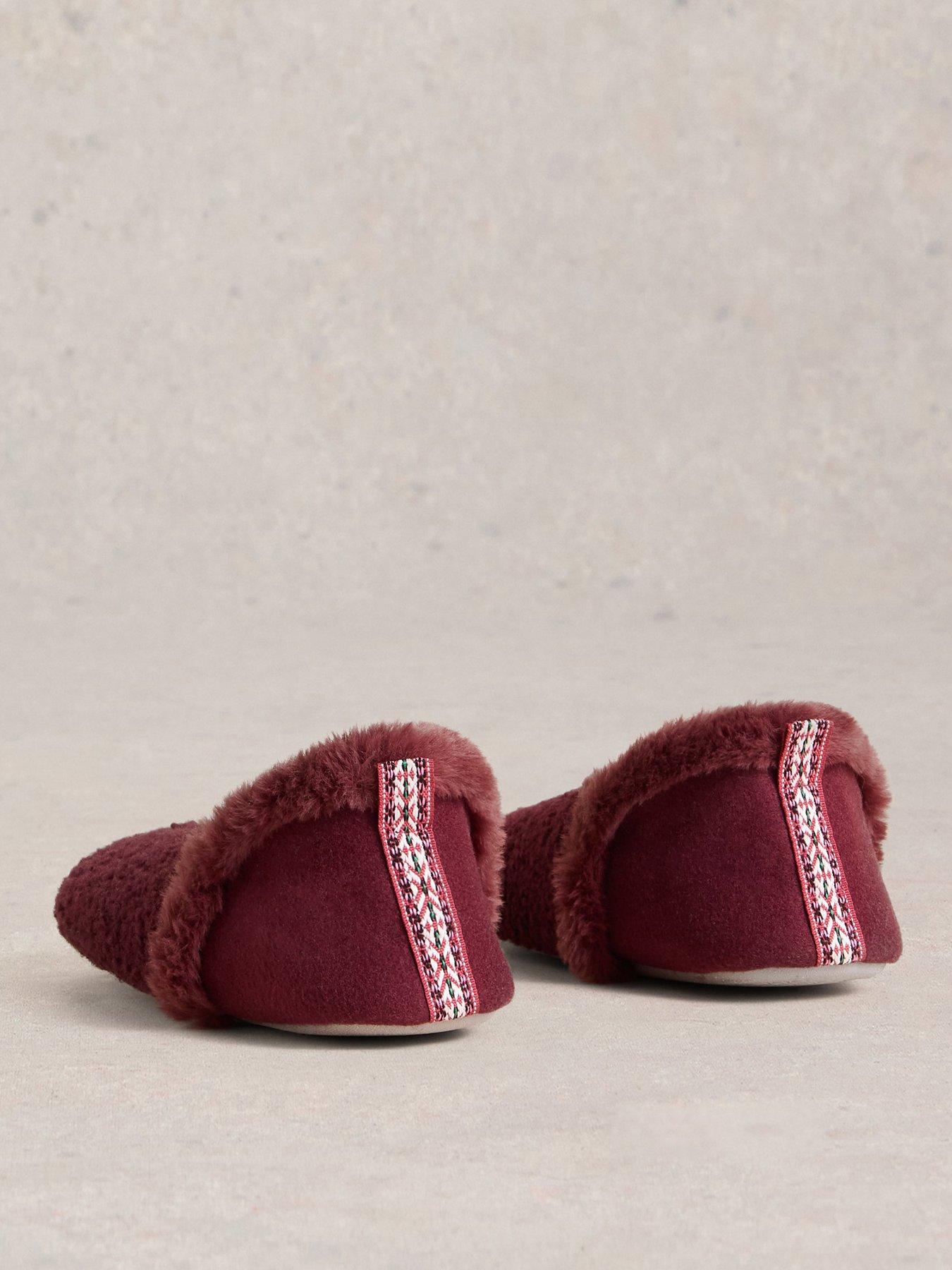  image of white-stuff-reya-closed-back-slipper-red