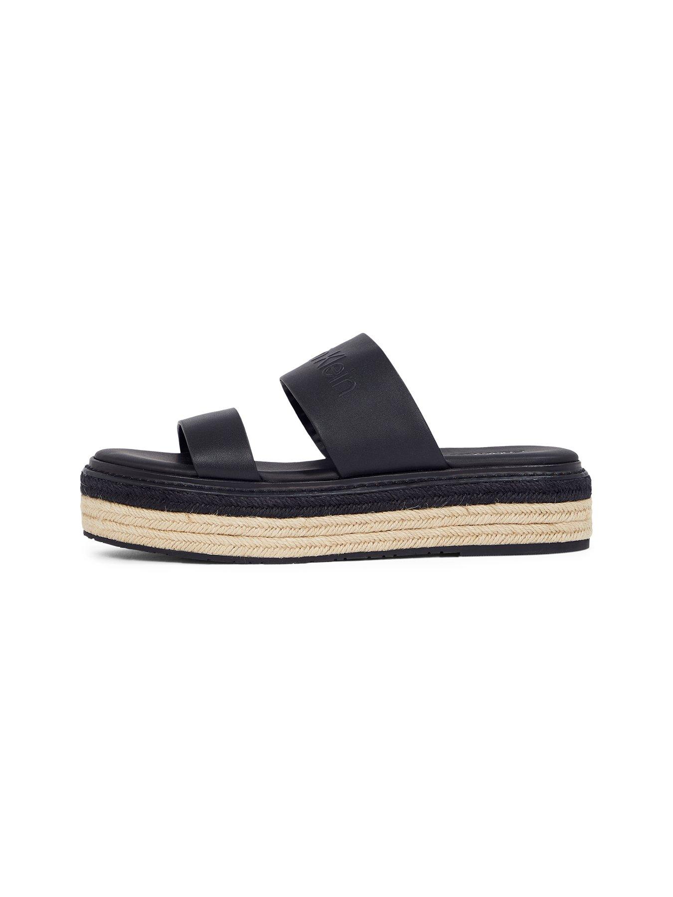  image of calvin-klein-flatform-wedge-slide-black