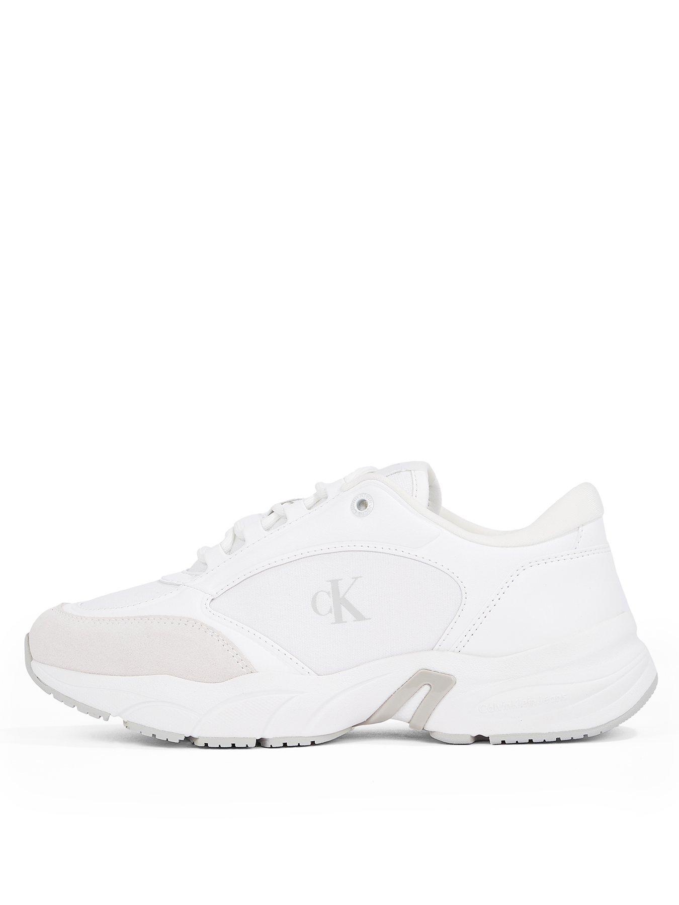 undefined Retro Tennis Trainers - White