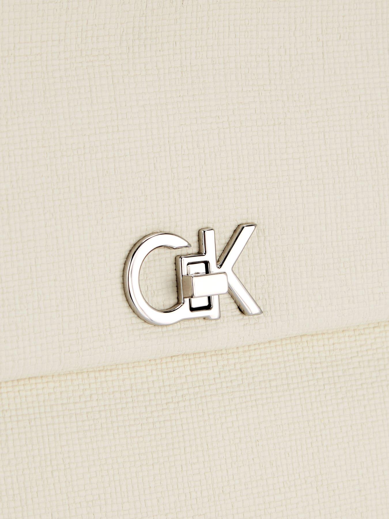  image of calvin-klein-medium-shopper-tote-bag-white