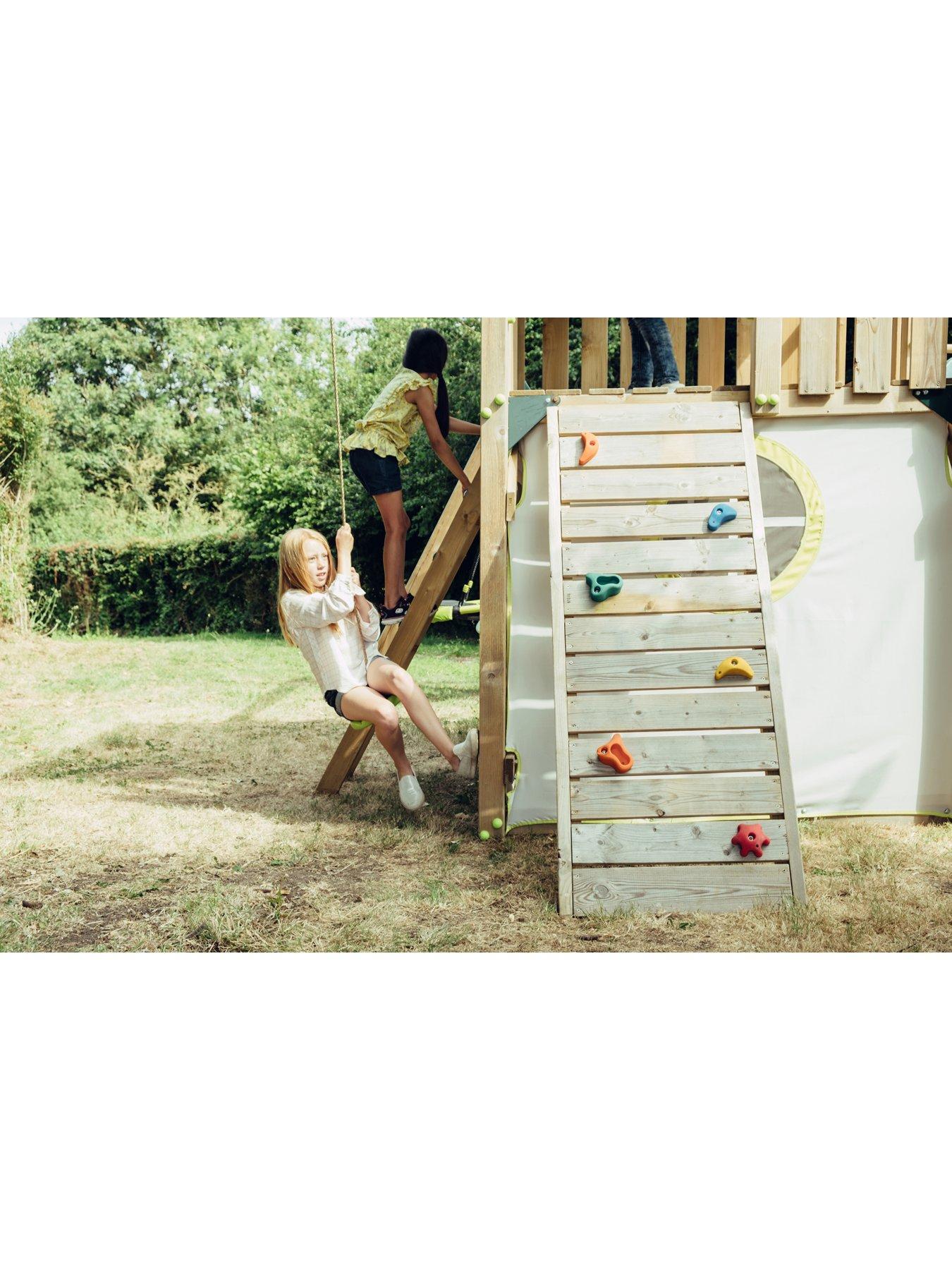 Image 6 of 8 of Plum Warthog Wooden Climbing Frame Playcentre
