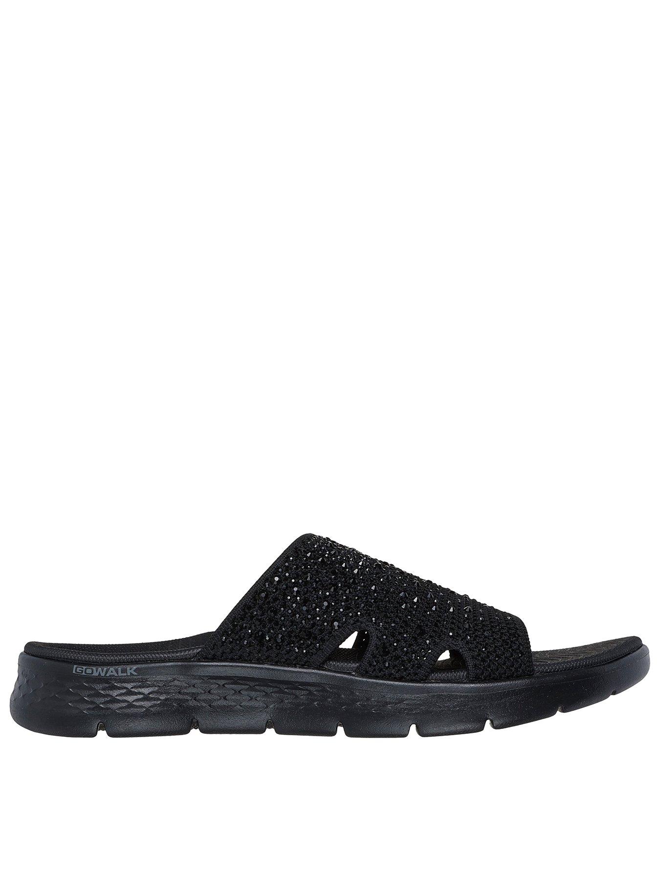Skechers Go Walk Flex Sandal Glitz - Black