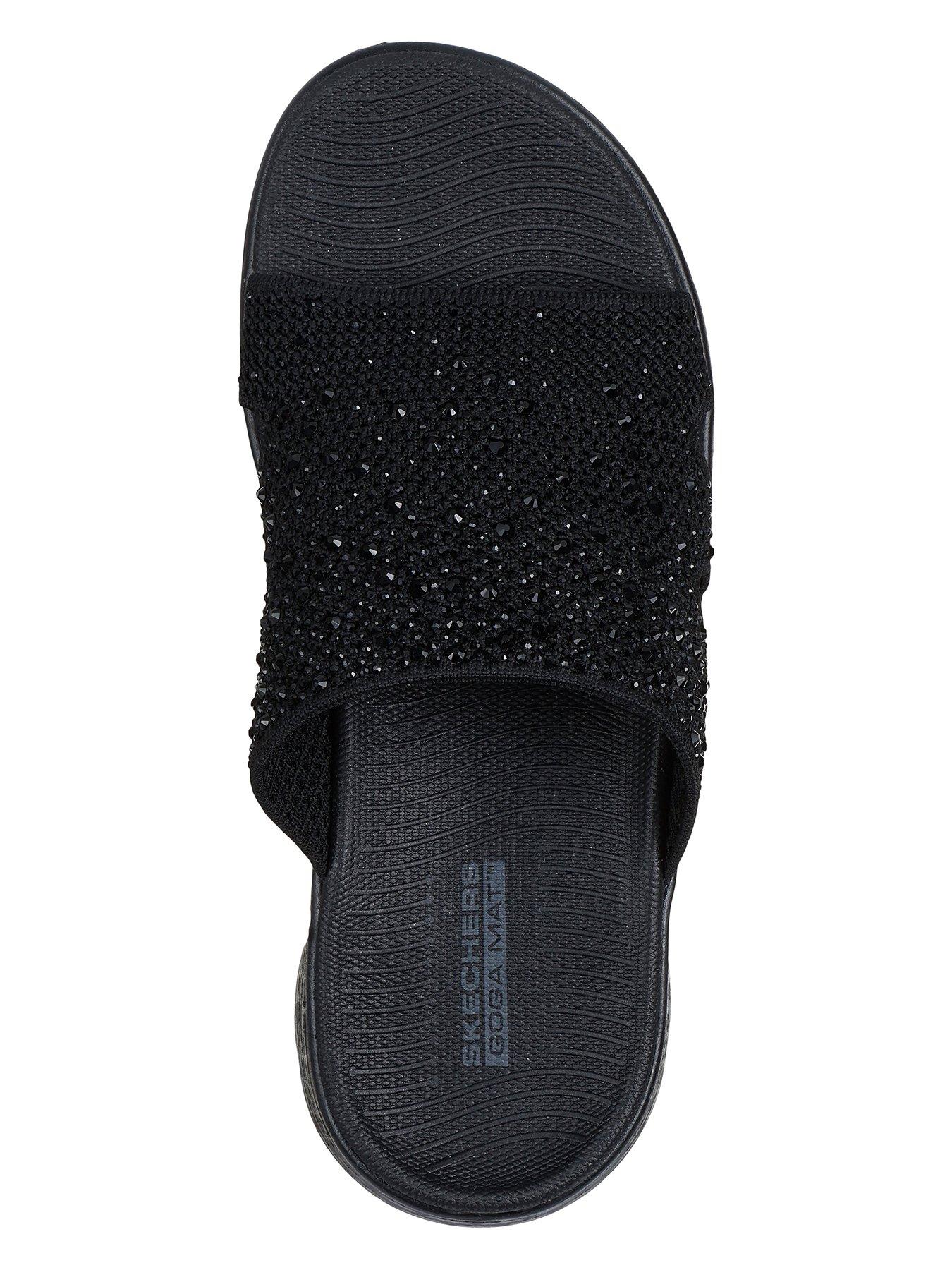 Image 3 of 5 of Skechers Go Walk Flex Sandal Glitz - Black