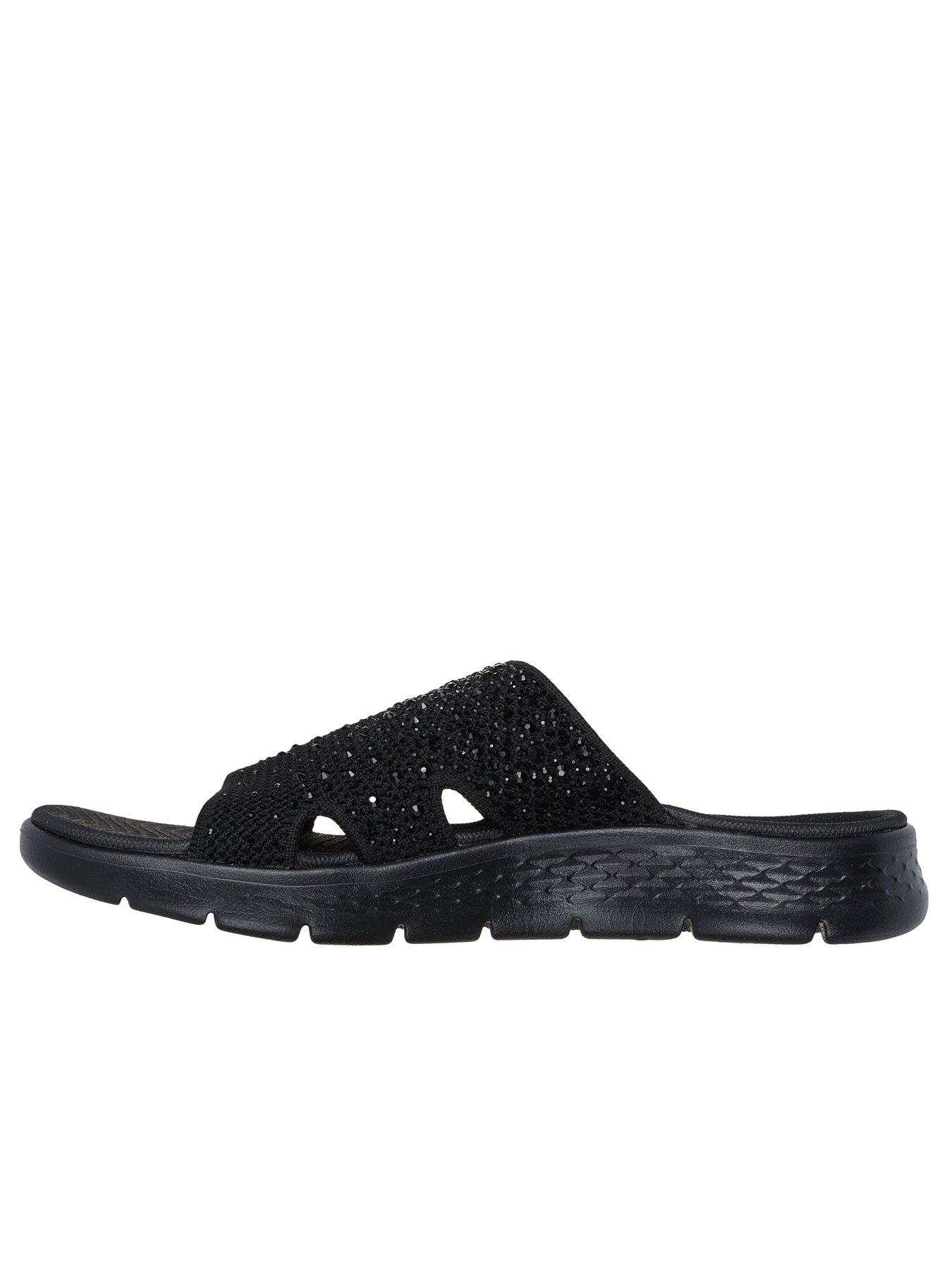 Image 5 of 5 of Skechers Go Walk Flex Sandal Glitz - Black